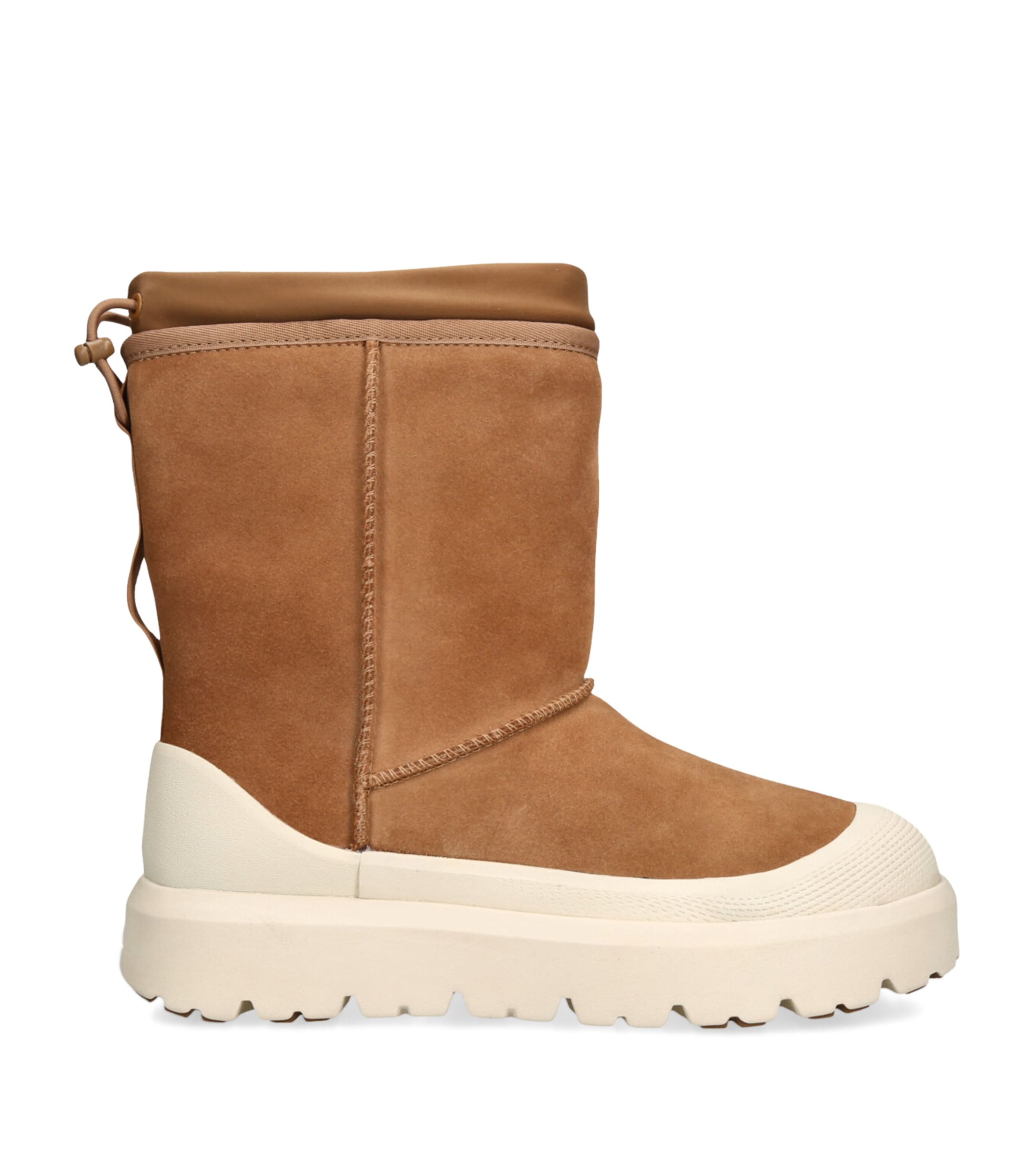 UGG Mens Suede Short Weather Hybrid Boots Tan Comb Image 1