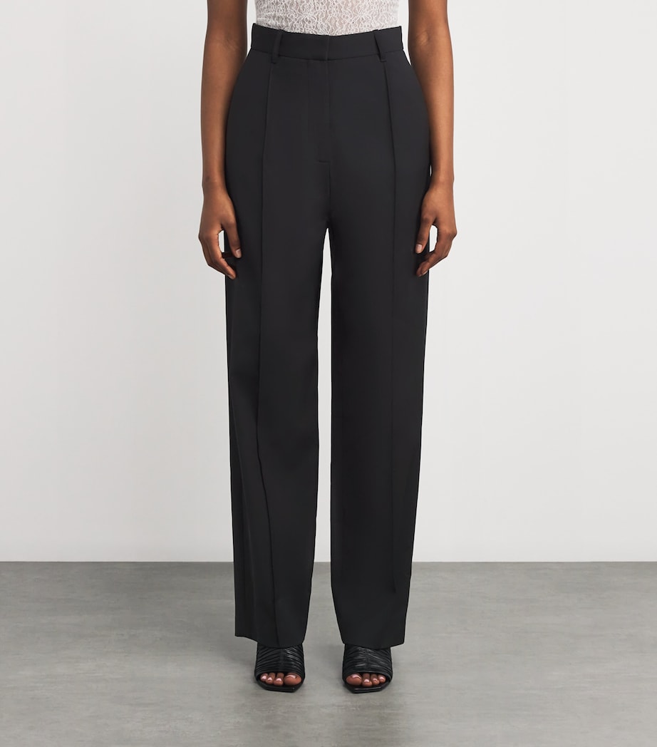 Corinthian Straight Tailored Trousers DBLK BLACK Image 3