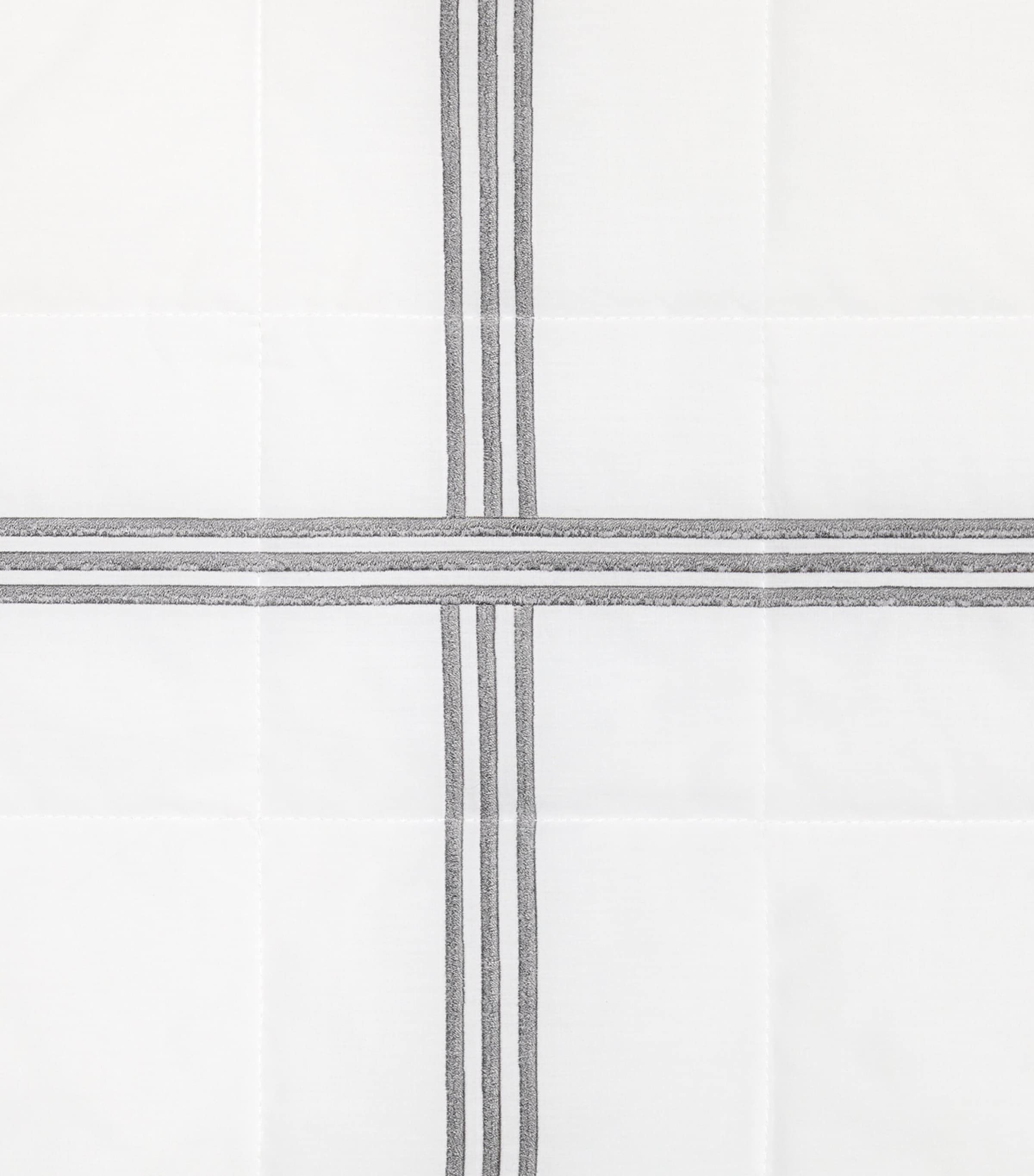 Tre Righe King Bedspread (240cm x 260cm) WHT/CHARCOAL Image 3