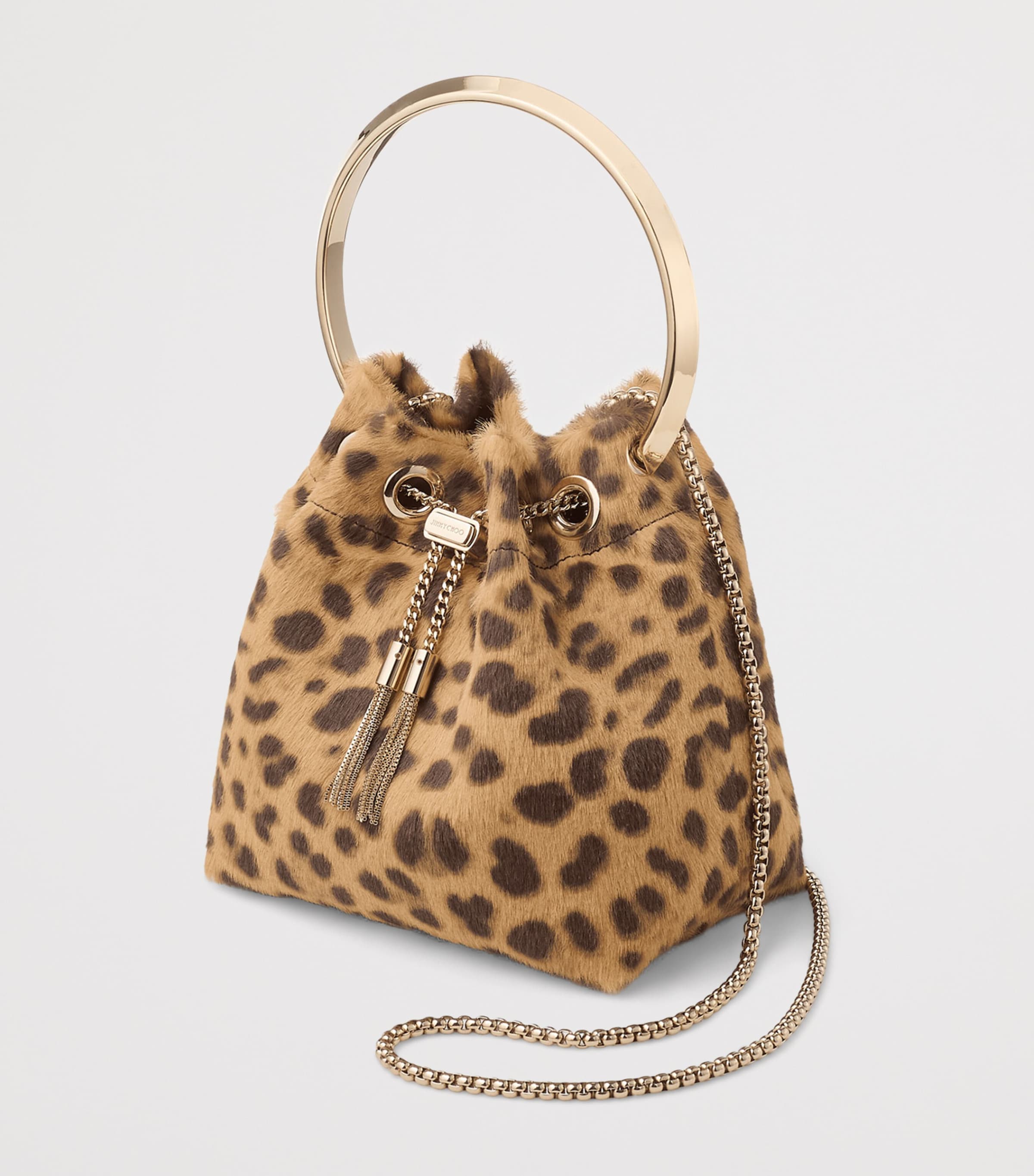 Leopard Bon Bon Top-Handle Bag NATURAL/LIGHT GOLD Image 2