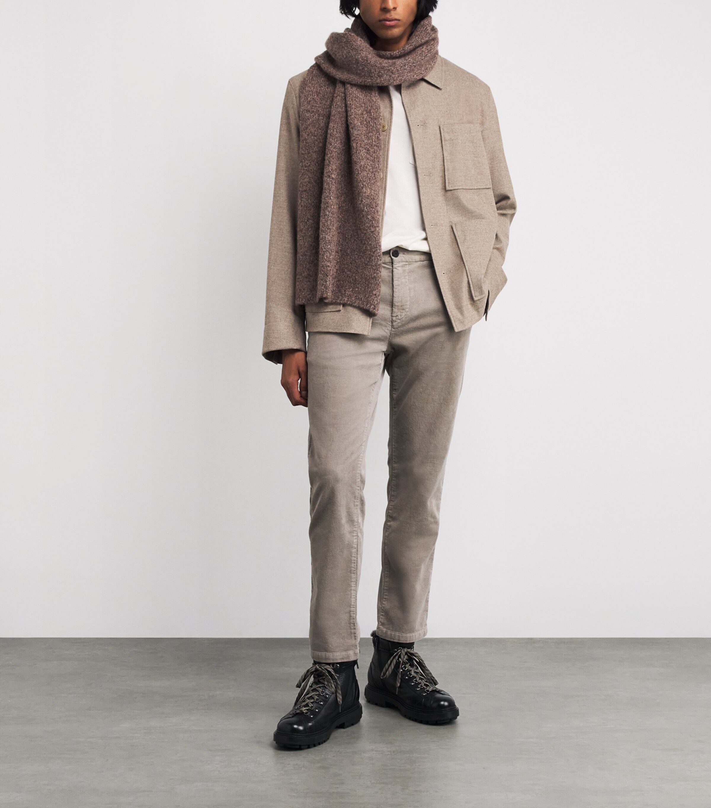 Micro Flannel Overshirt 812-MOON ROCK Image 2