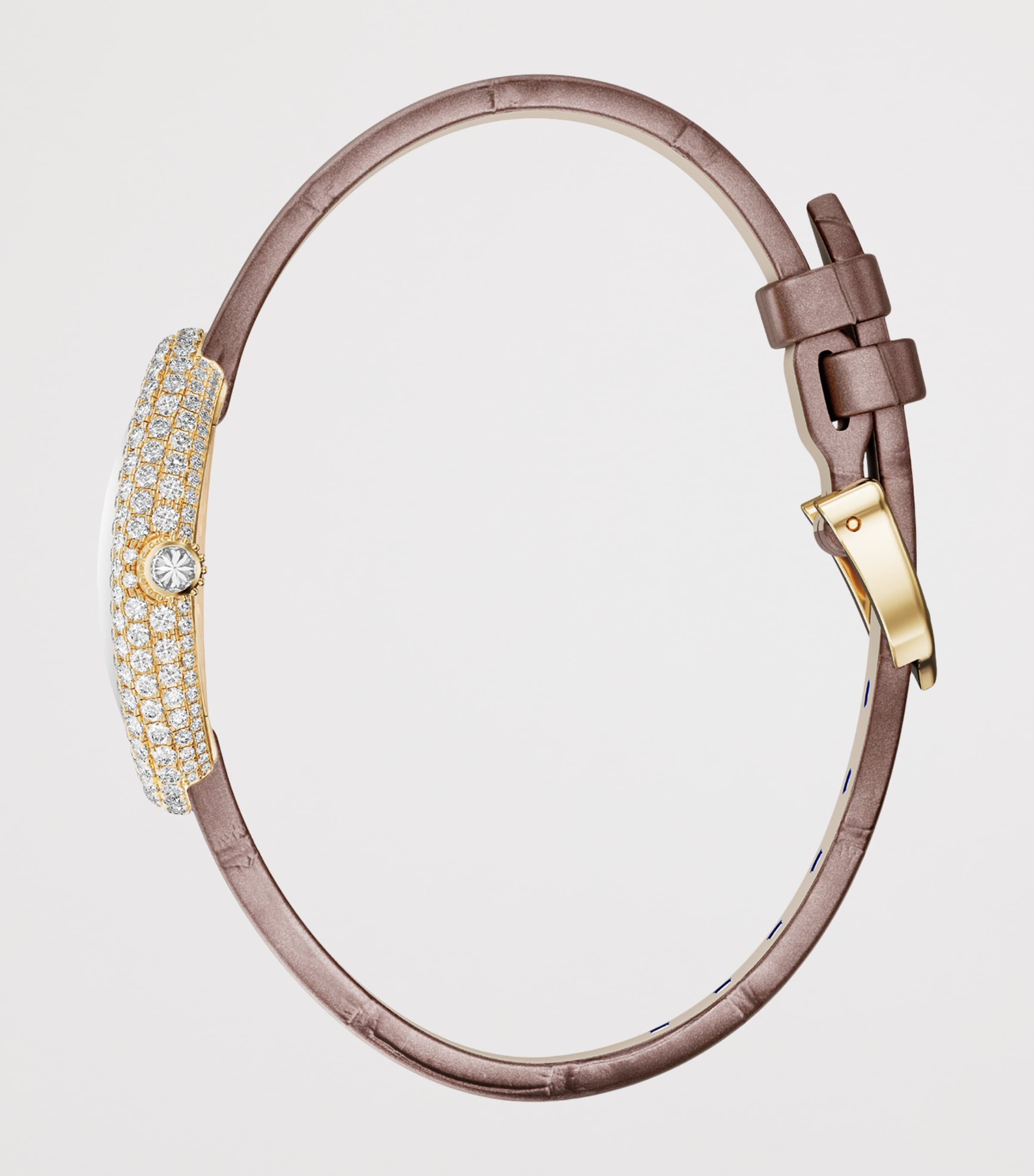 Small Yellow Gold and Diamond Baignoire Watch 23.1mm YELLOW GOLD Image 2