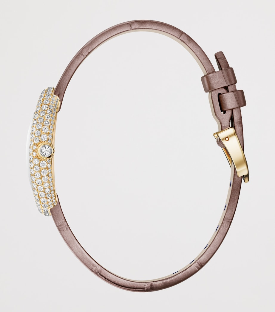 Small Yellow Gold and Diamond Baignoire Watch 23.1mm YELLOW GOLD Image 2