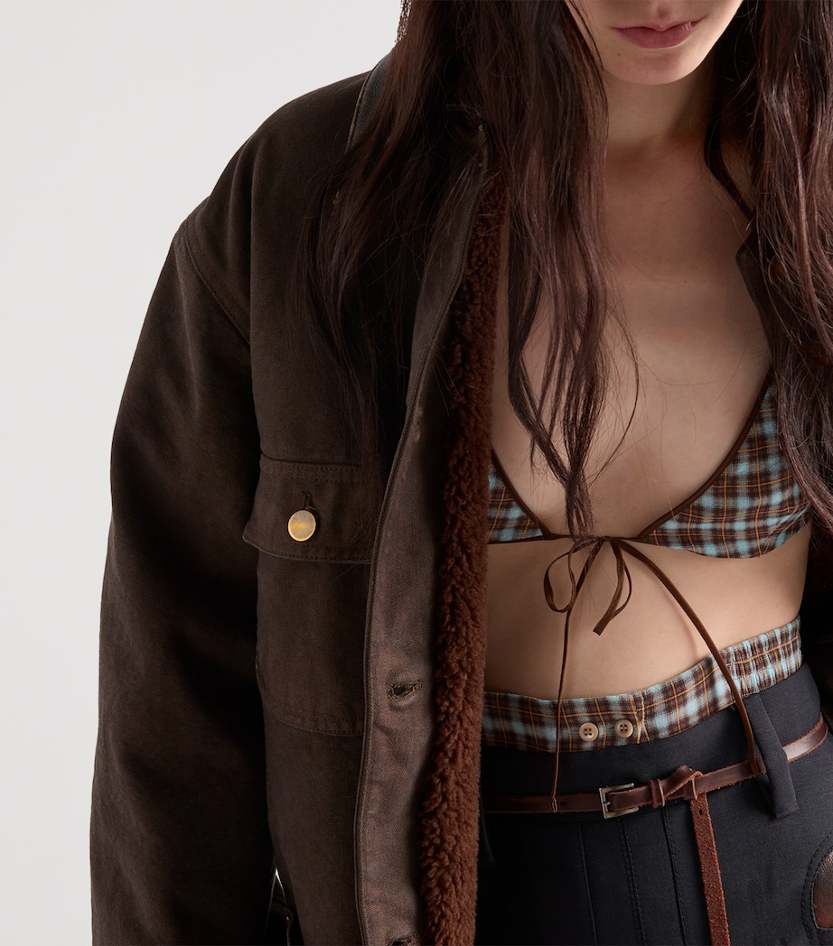 Mohair-Wool Midi Skirt F0008 Image 3