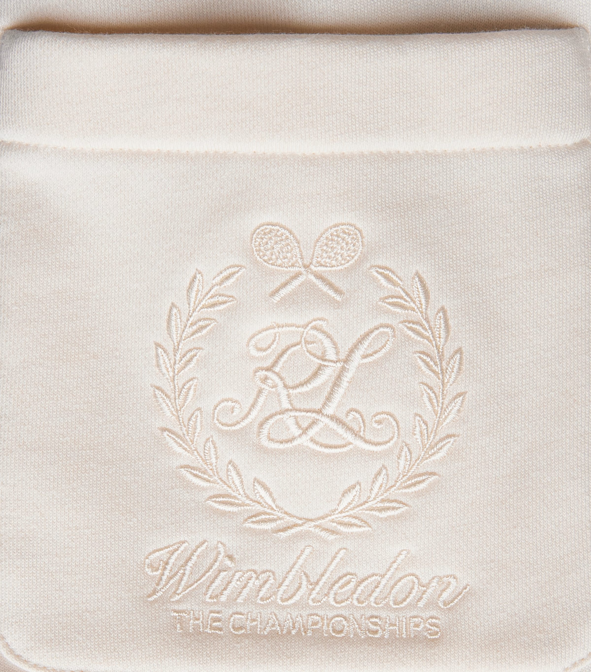 Ralph Lauren Purple Label Mens x Wimbledon Cotton-Cashmere Sweatpants Cream Image 6