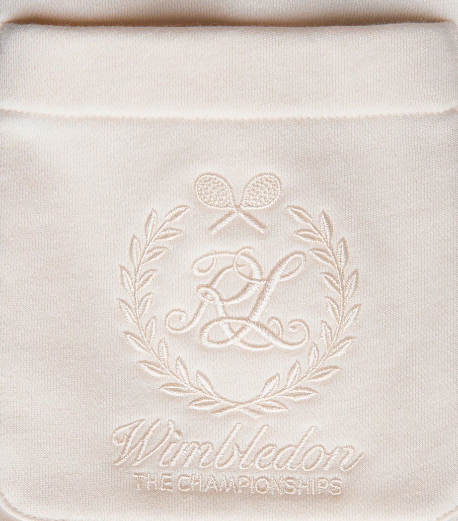 Ralph Lauren Purple Label Mens x Wimbledon Cotton-Cashmere Sweatpants Cream Image 6