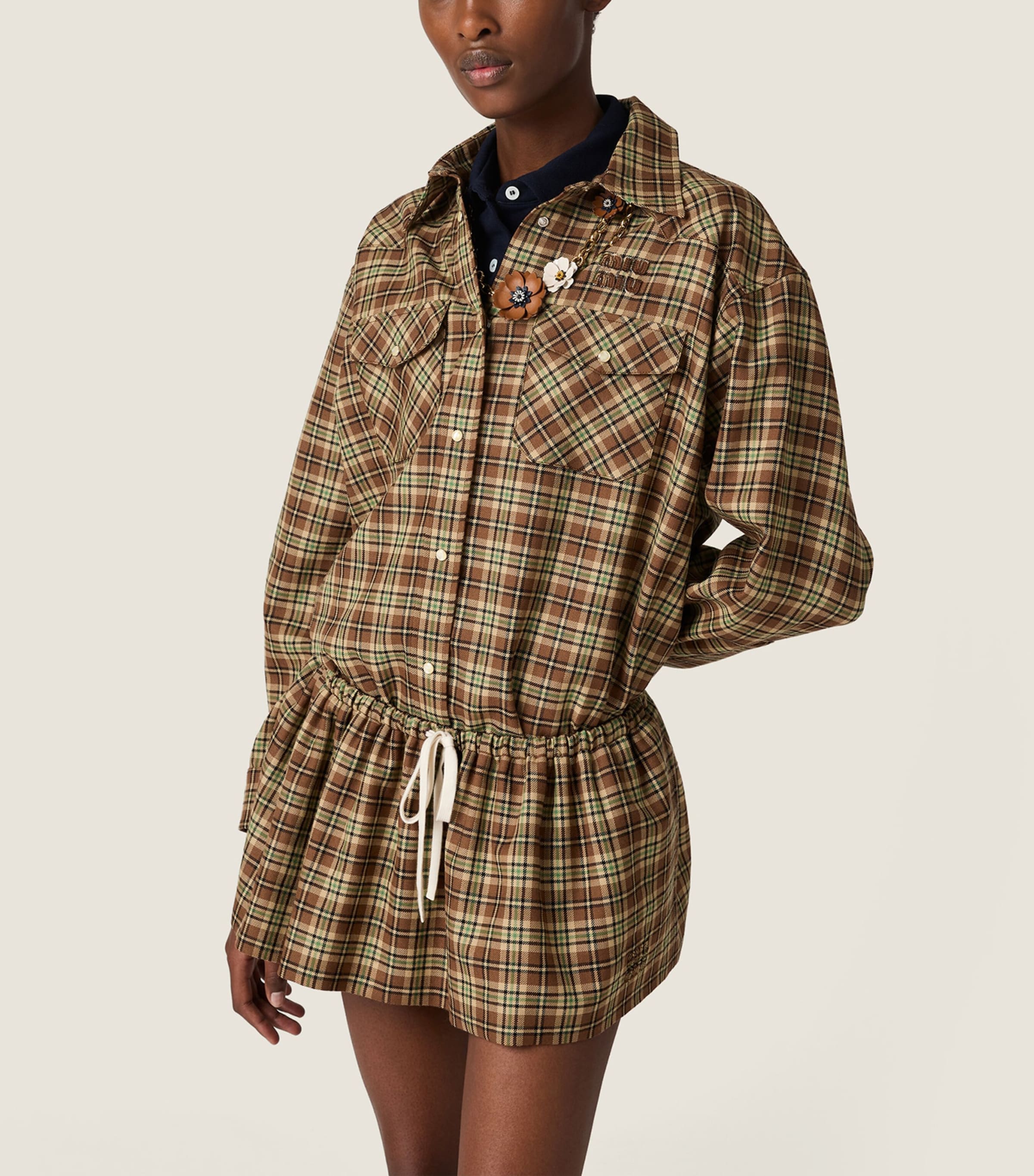 Fleece Plaid Shirt F0C59 Image 2