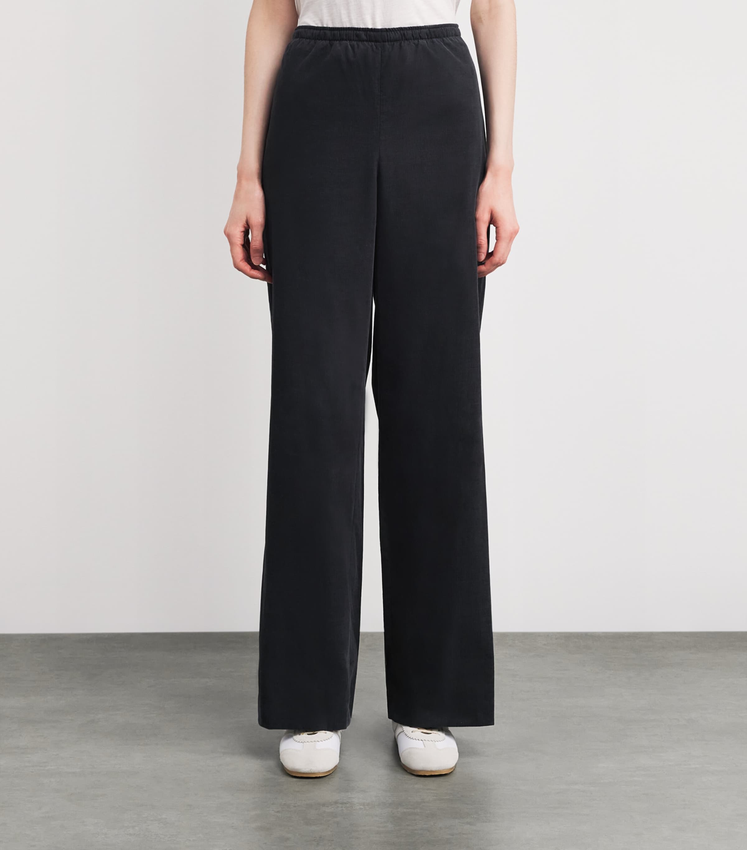 Corduroy Pull-On Trousers 078GRA Image 3