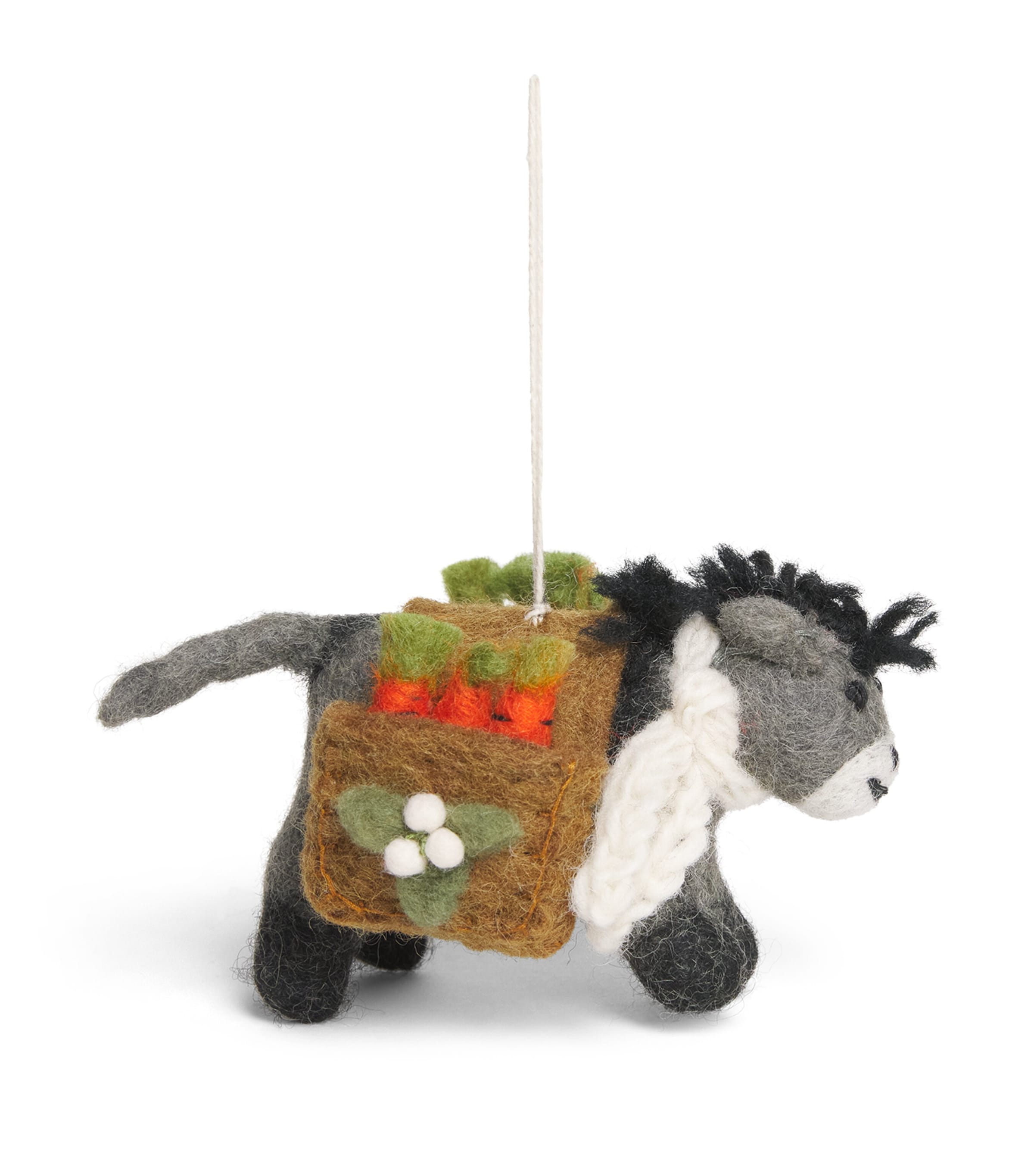 Harrods Felt Donkey Tree Decoration Image 1