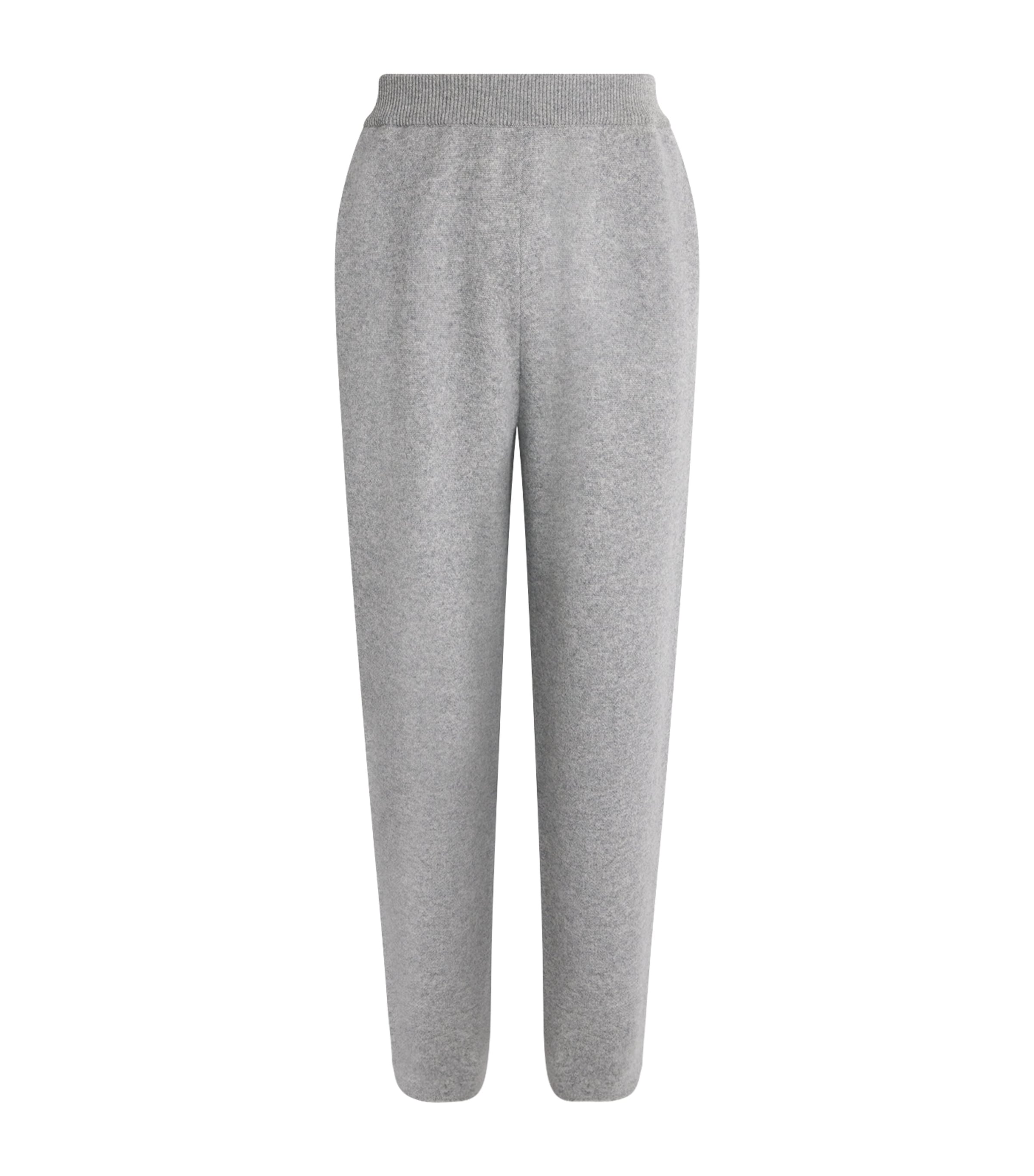 Johnstons Of Elgin Cashmere-wool Relaxed Sweatpants In Gray