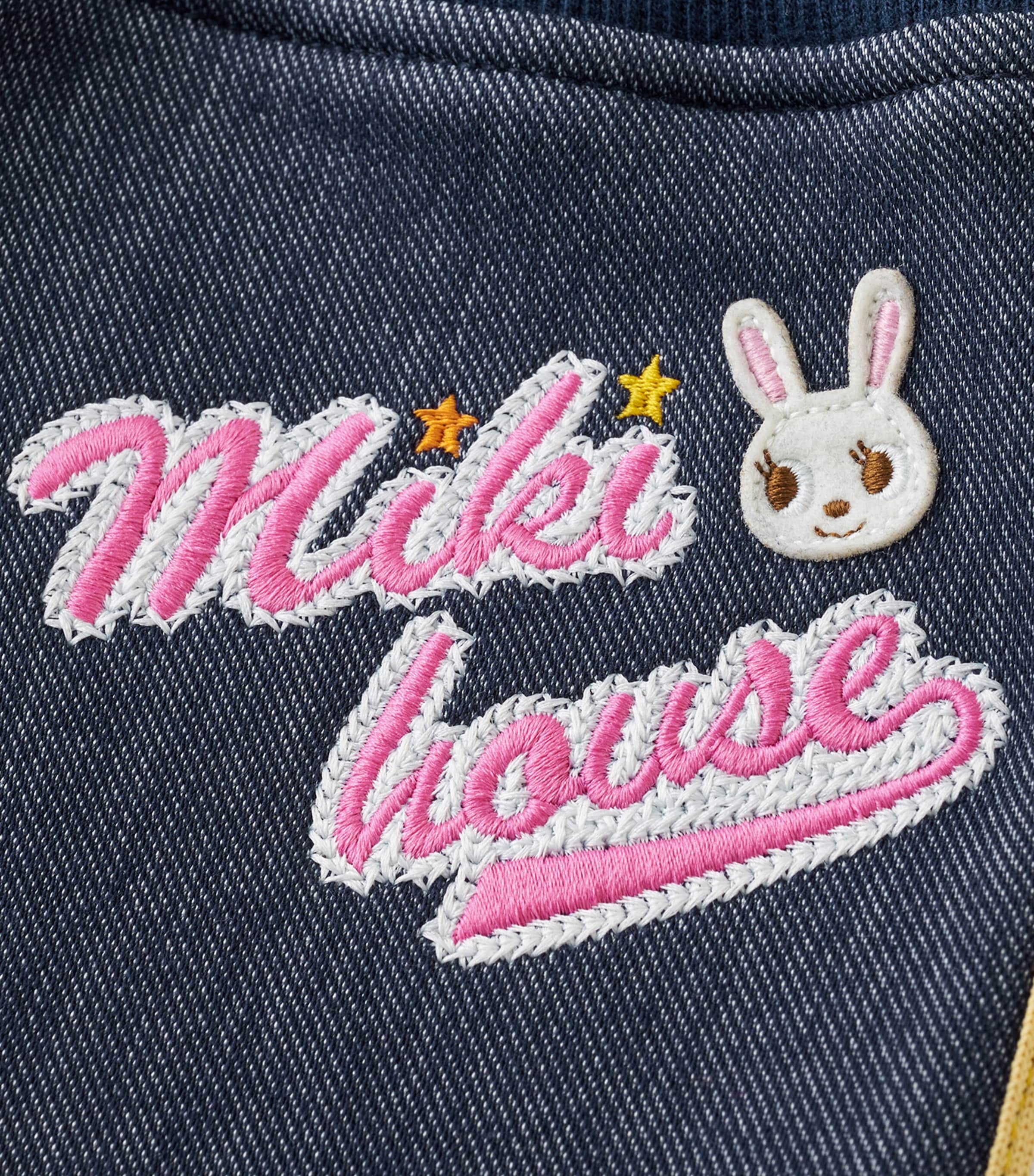Miki House Denim-Effect Applique Sweatpants (1-5 Years) Image 6