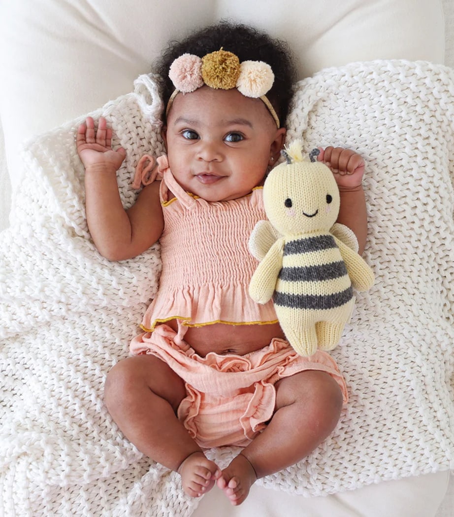 Cuddle + Kind Cotton Baby Bee (18cm) Image 3