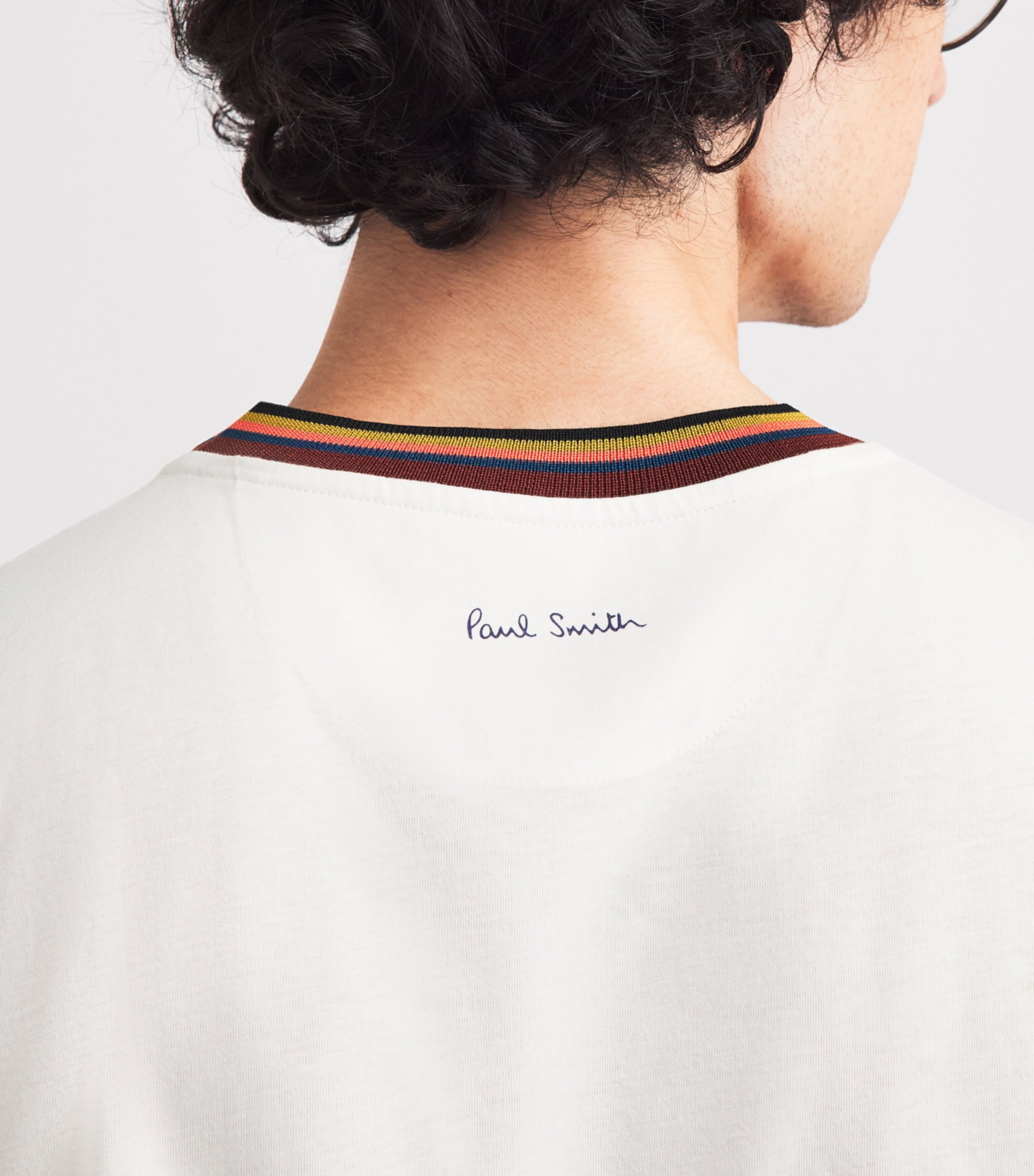 Paul Smith Mens Cotton Artistic Trim T-Shirt Image 3