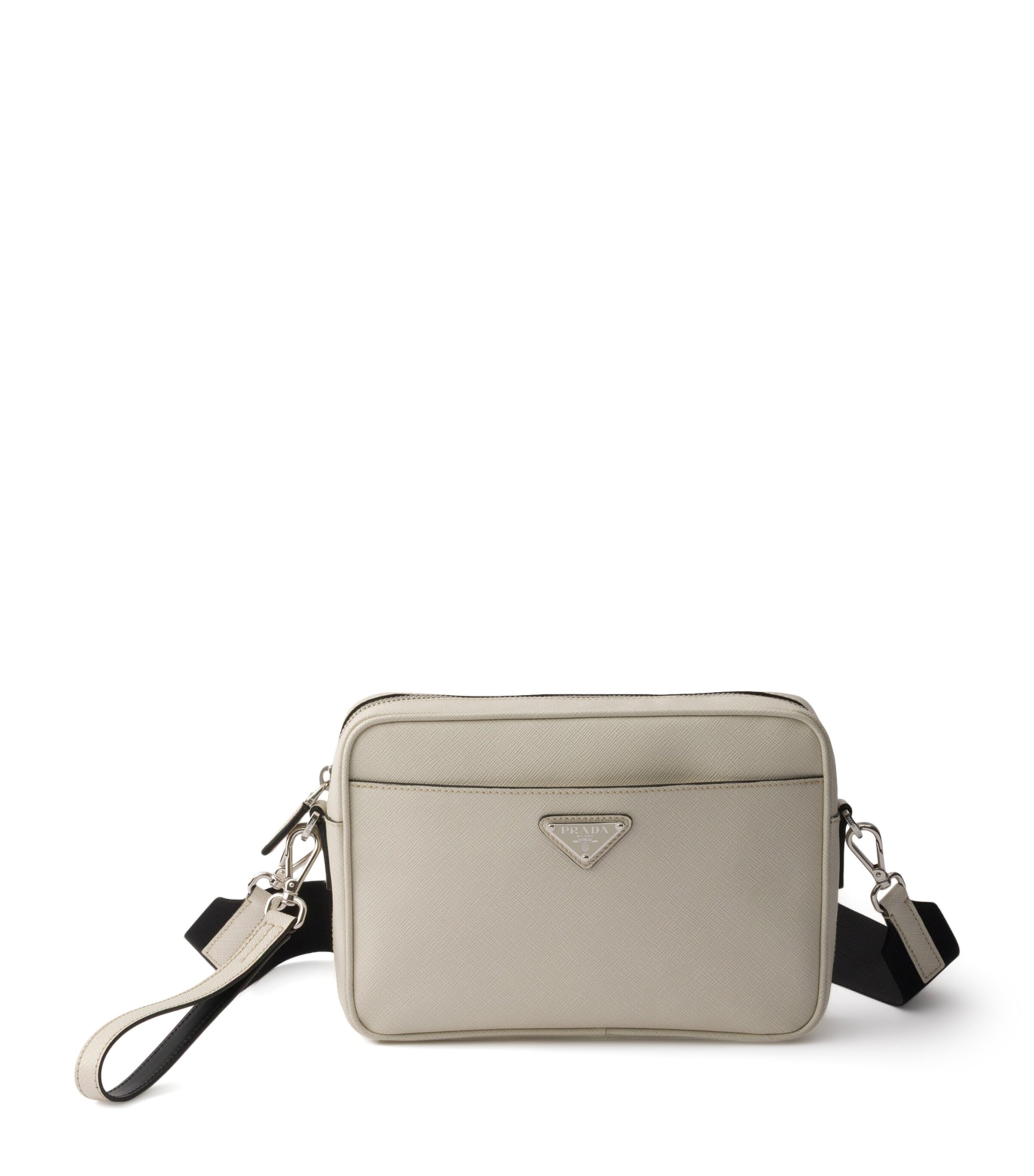 Prada Leather Cross-Body Bag Neutral Image 1