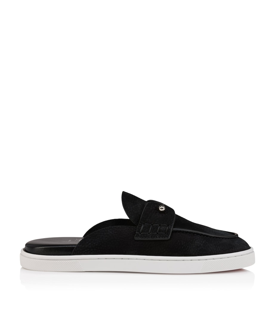 Christian Louboutin Chanme Donna Flat Leather Mules Image 1