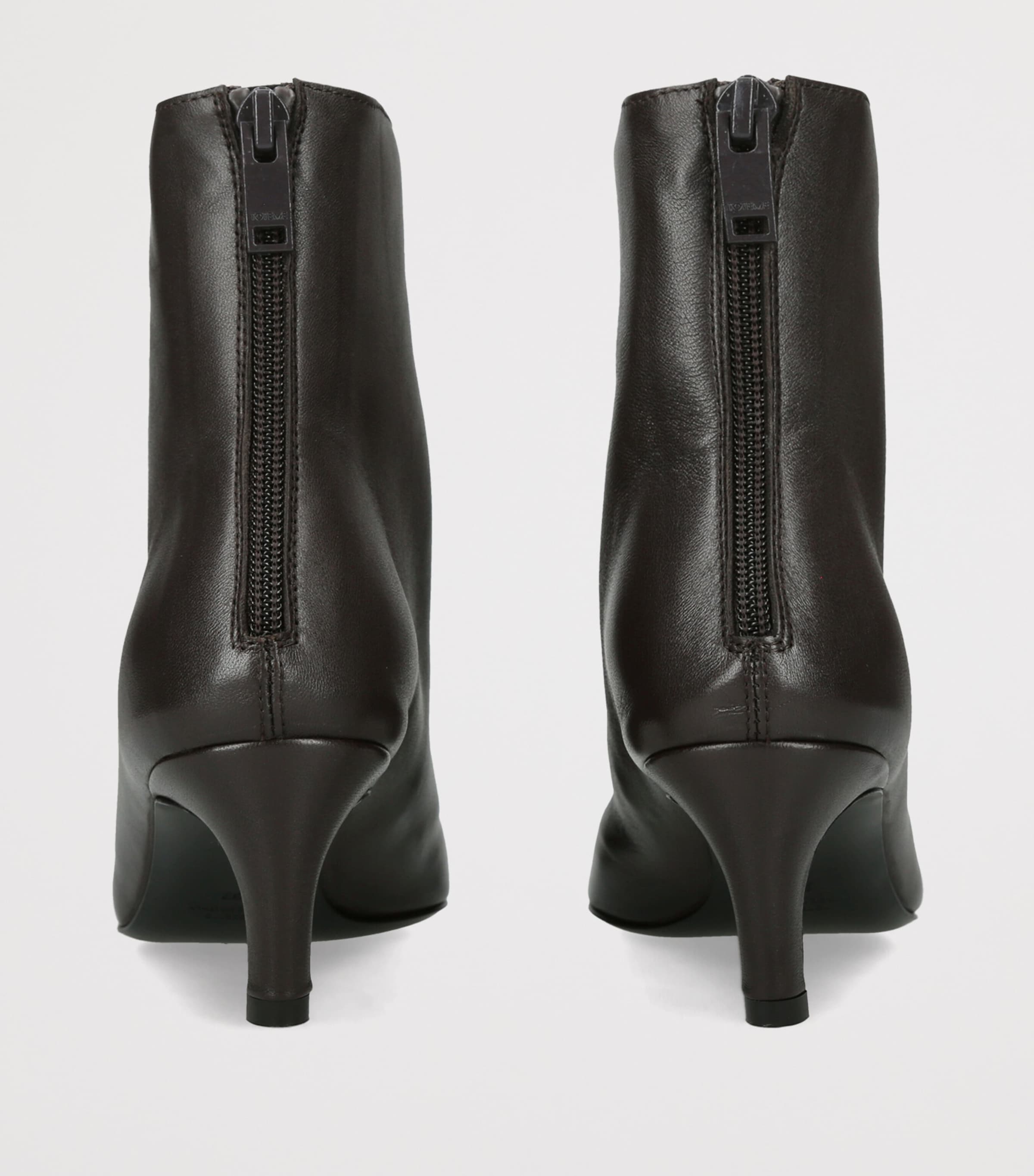 Toteme Leather Ankle Boots 60 Black Image 4