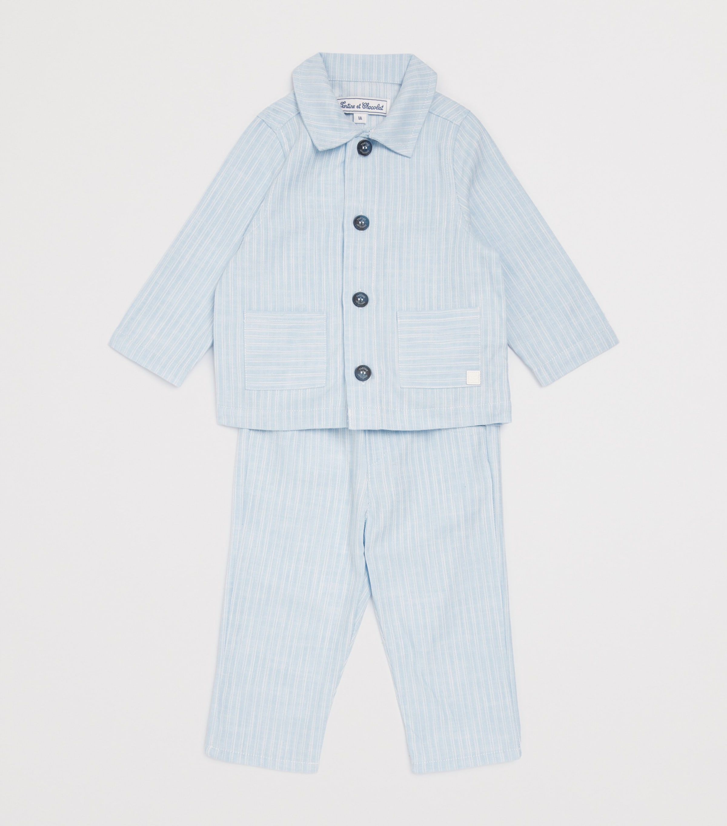 Stripe Button-Up Jacket (3 Months-4 Years) 44NUAGE Image 3