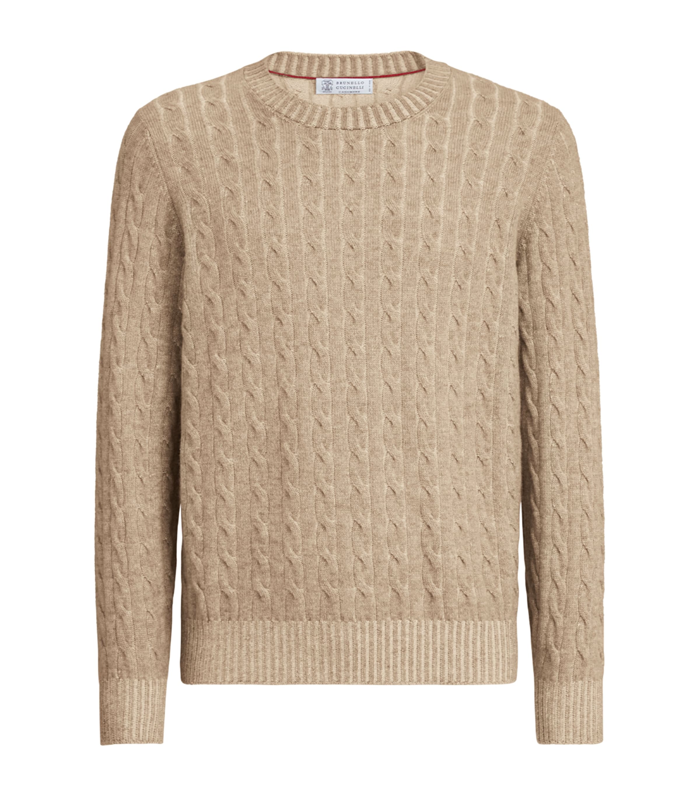 Brunello Cucinelli Mens Cashmere Cable-Knit Sweater Image 1