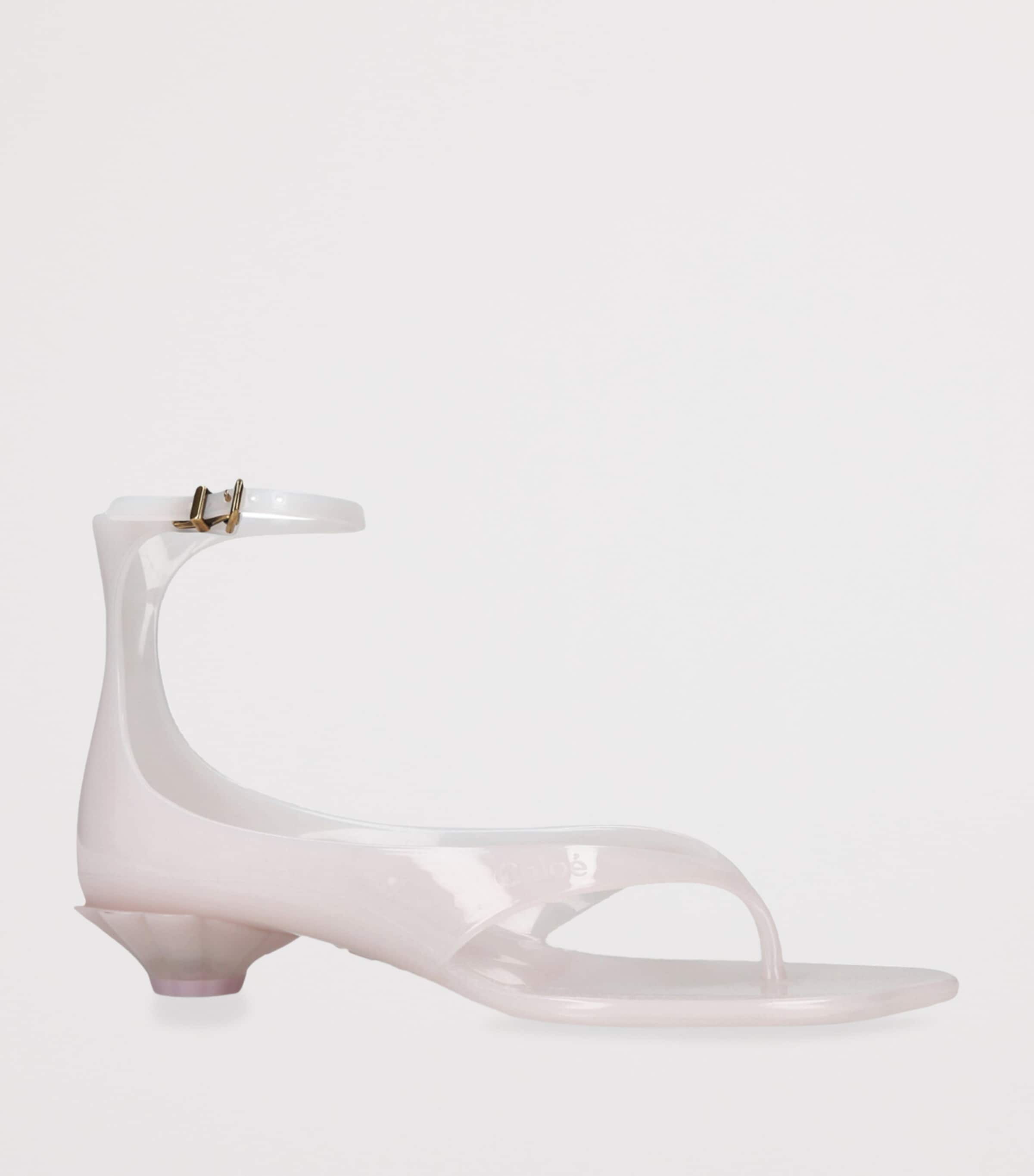 Chloé Jelly Heeled Sandals 25 Pale Pink Image 3