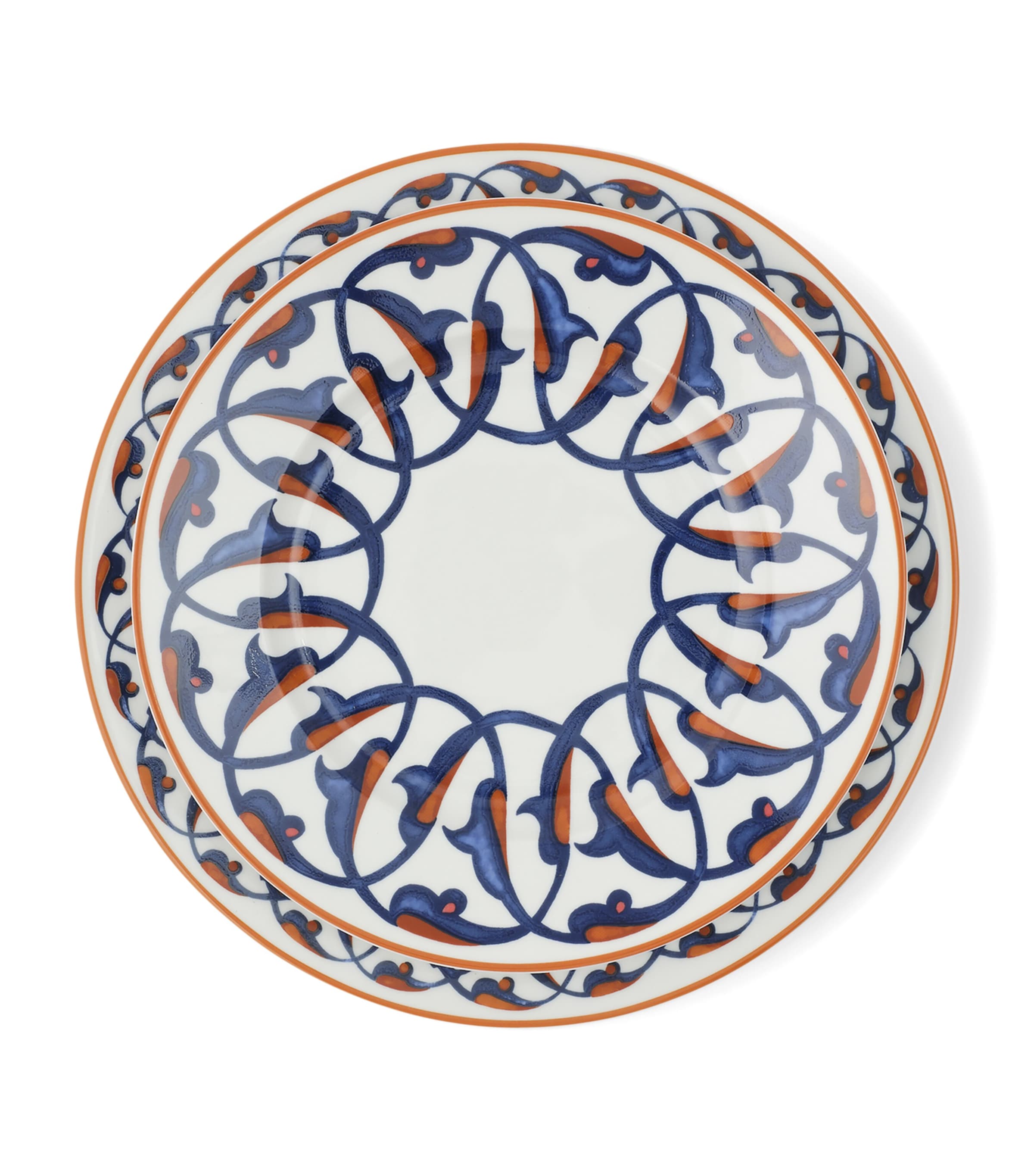 x Ginori 1735 Porcelain Anatolia Dinner Plate (26.5cm) WHITE Image 3