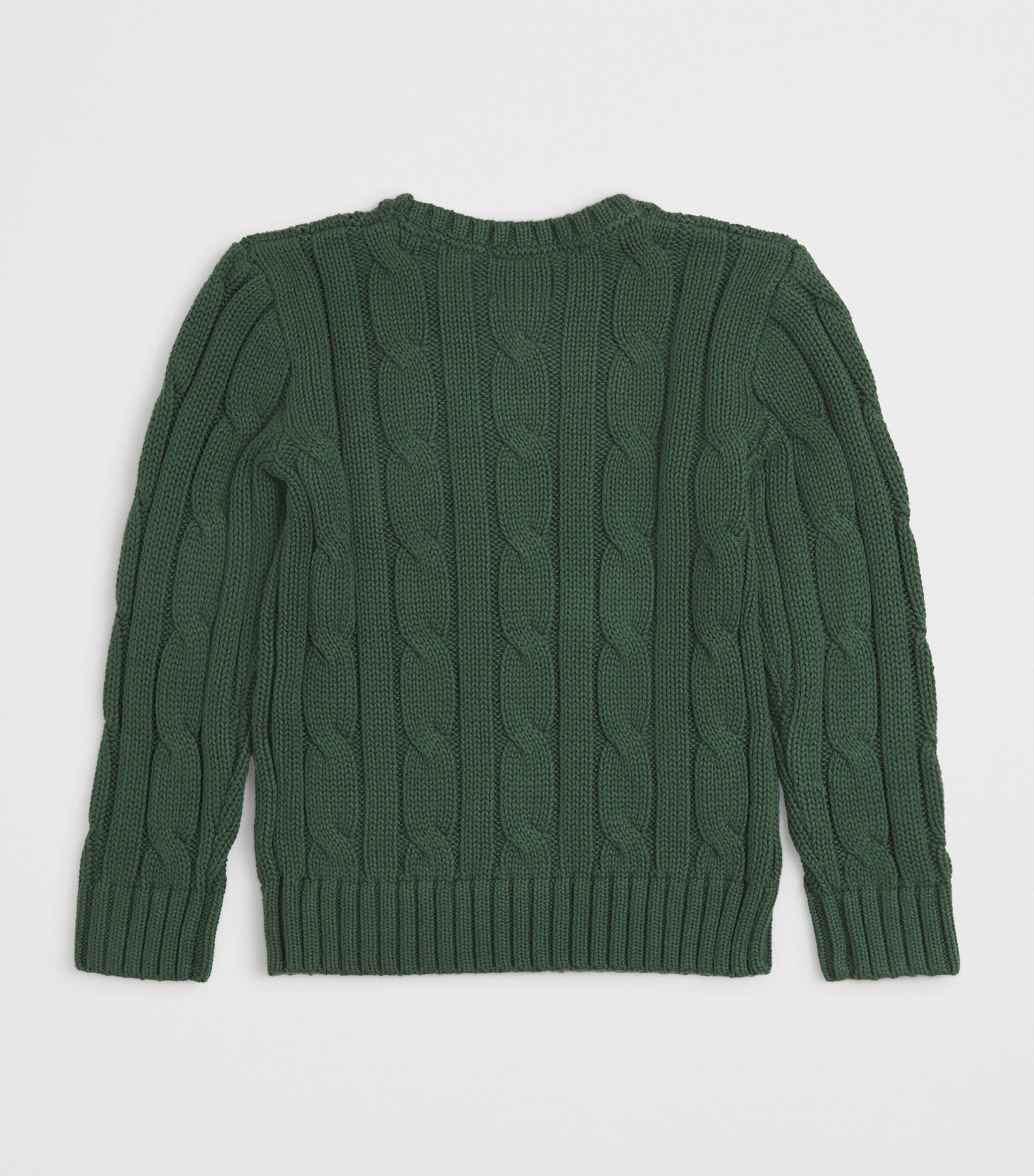 Ralph Lauren Kids Cotton Cable-Knit Sweater (2-7 Years) Green Image 2