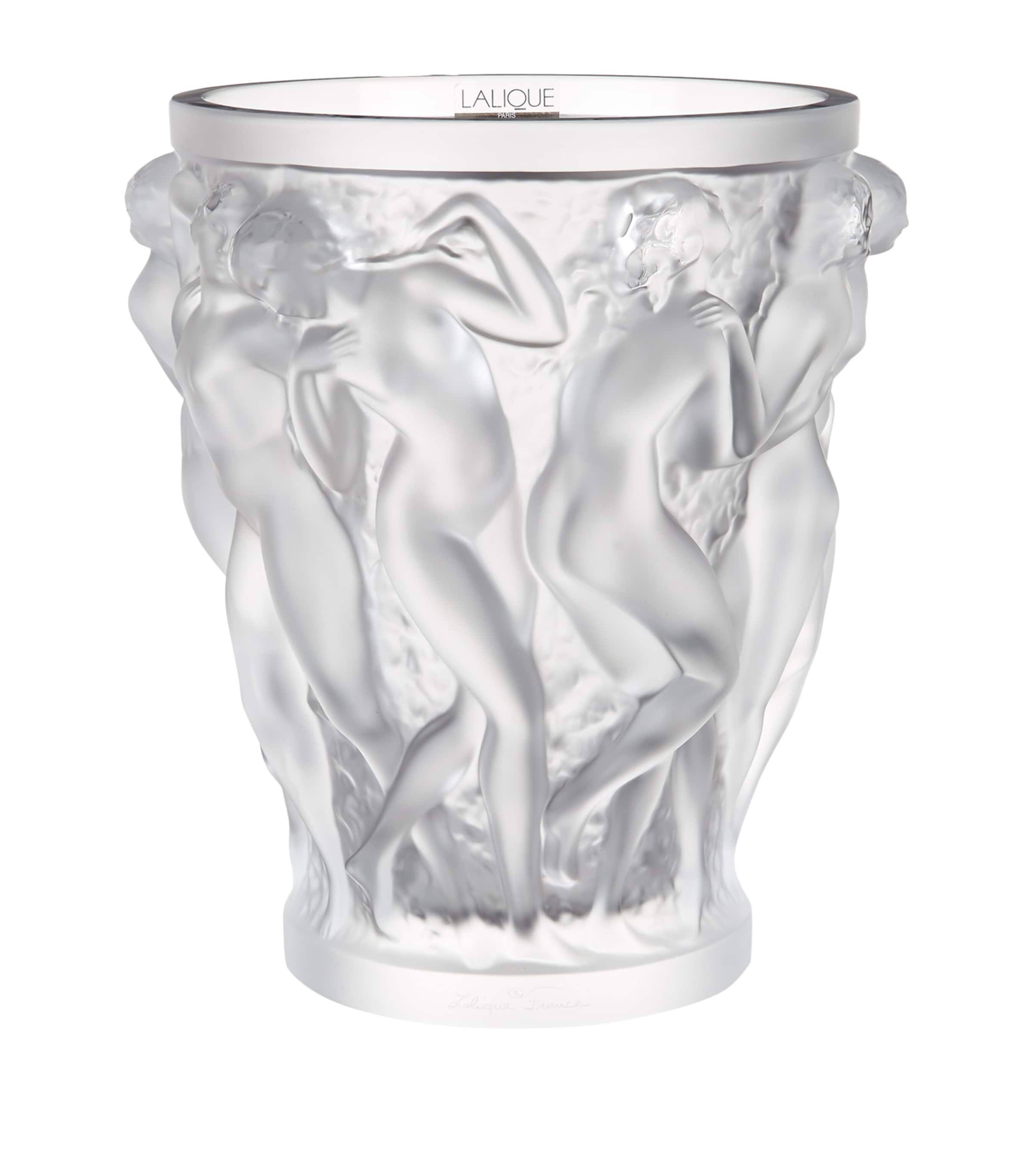 Lalique Crystal Bacchantes Vase In Transparent