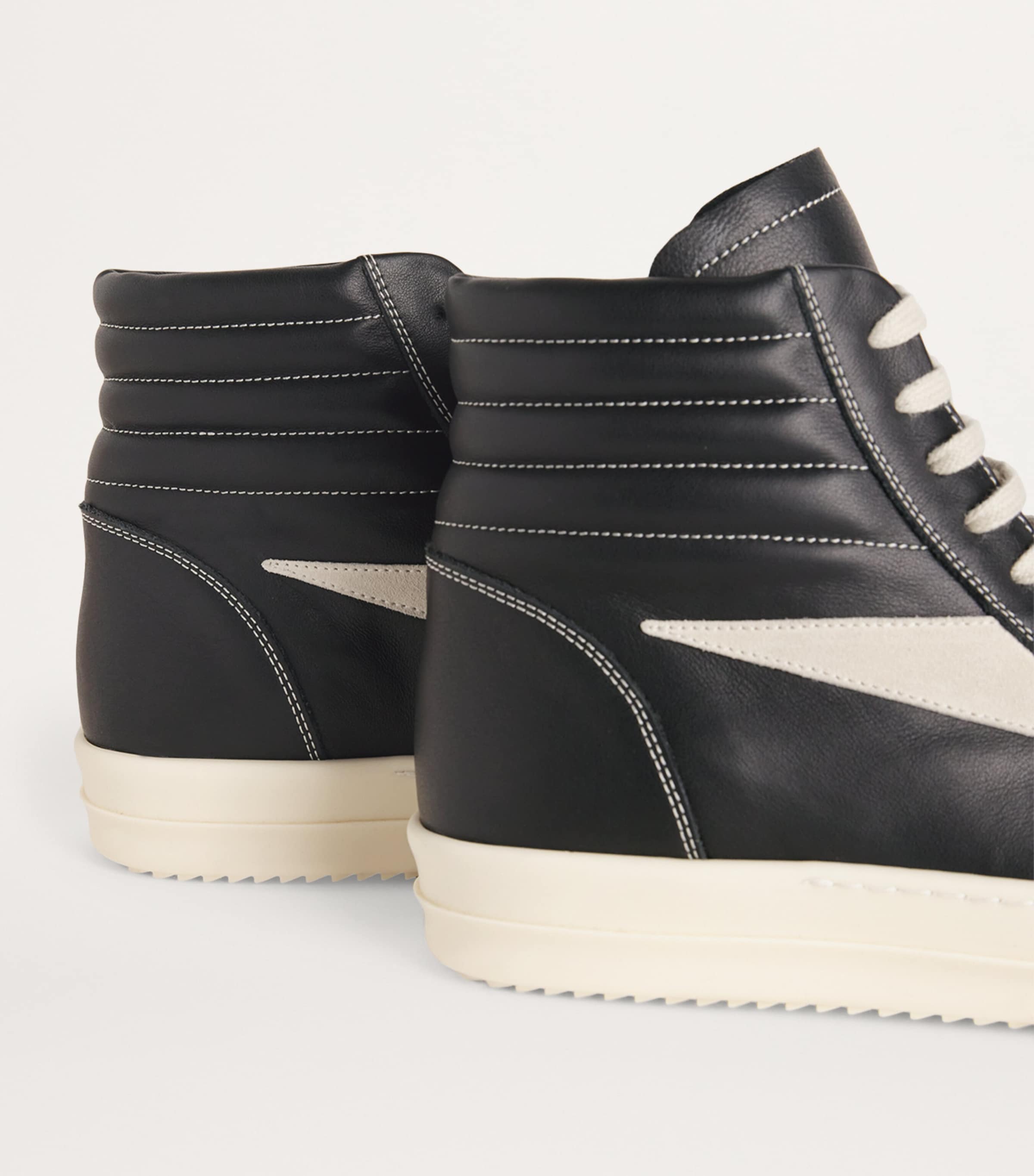 Leather Porterville Vintage High-Top Sneakers BLACK/MILK/MILK Image 7