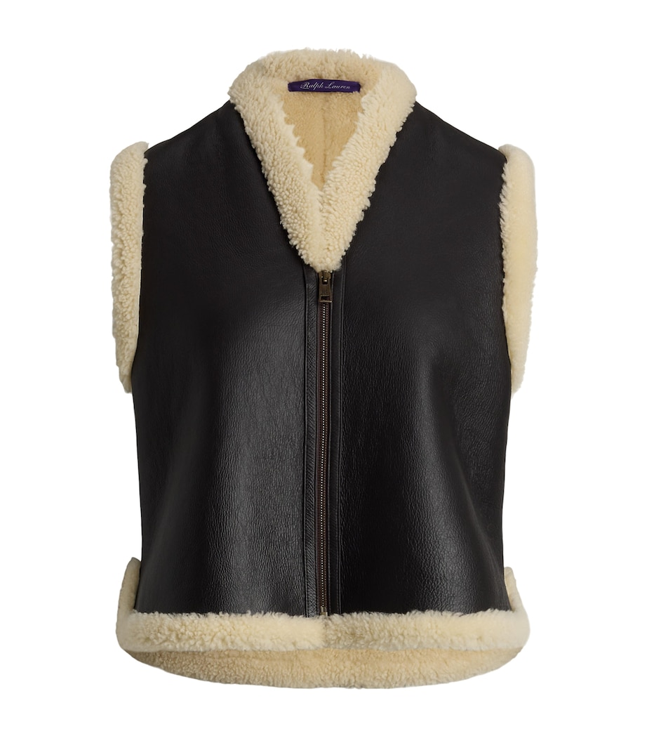 Shearling Tamlin Gilet DARK BROWN Image 1