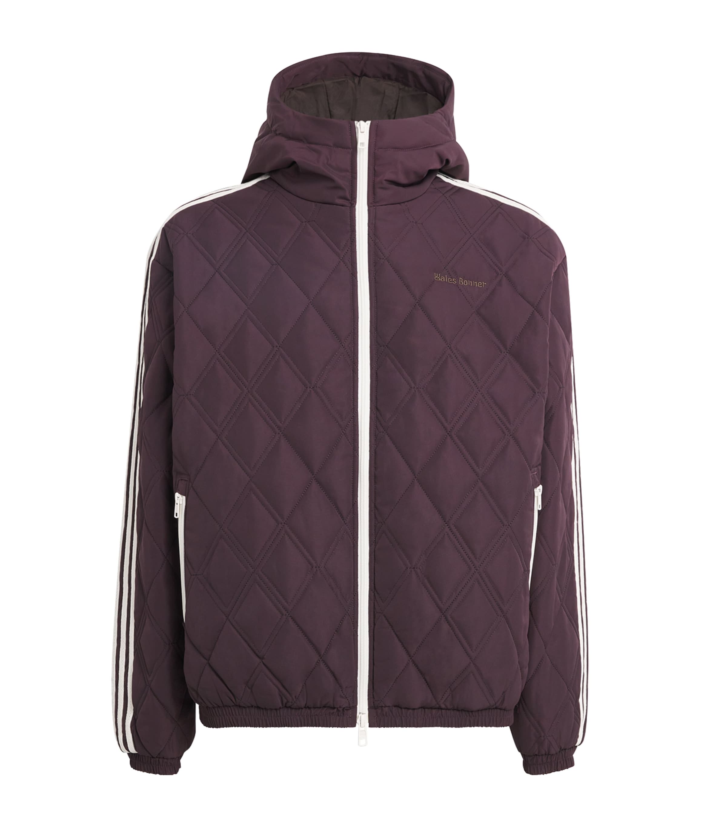 x Wales Bonner Quilted Jacket BLACK Image 1