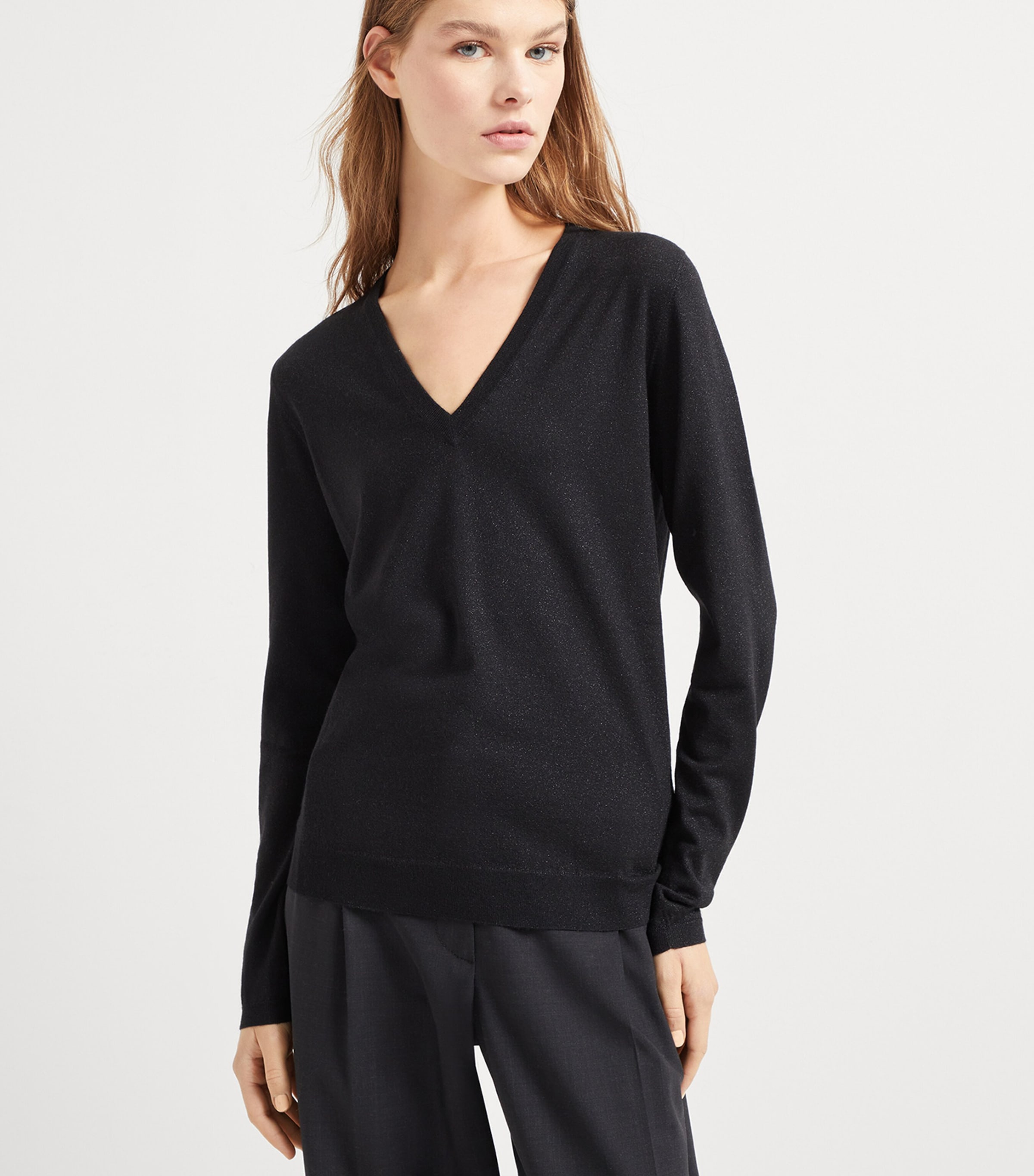 Brunello Cucinelli Womens Cashmere-Silk-Blend Sweater Image 2