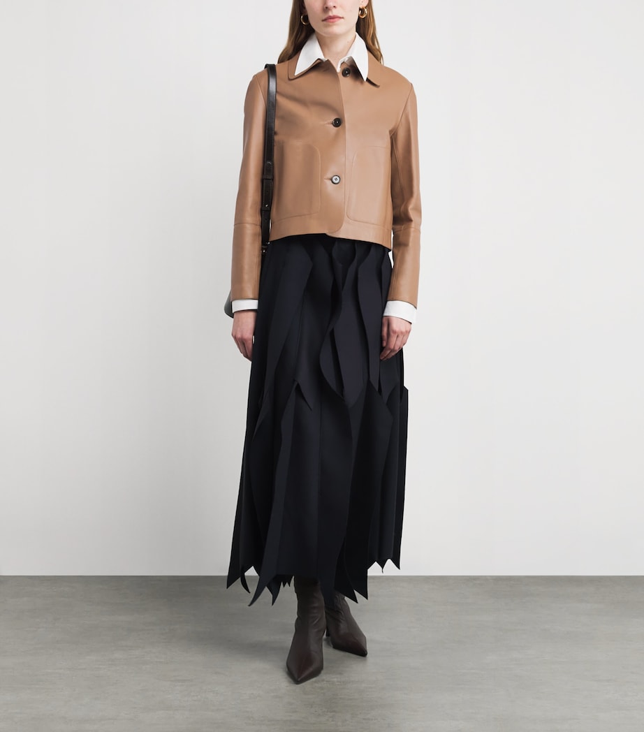 EMY Leather Jacket OAK Image 2