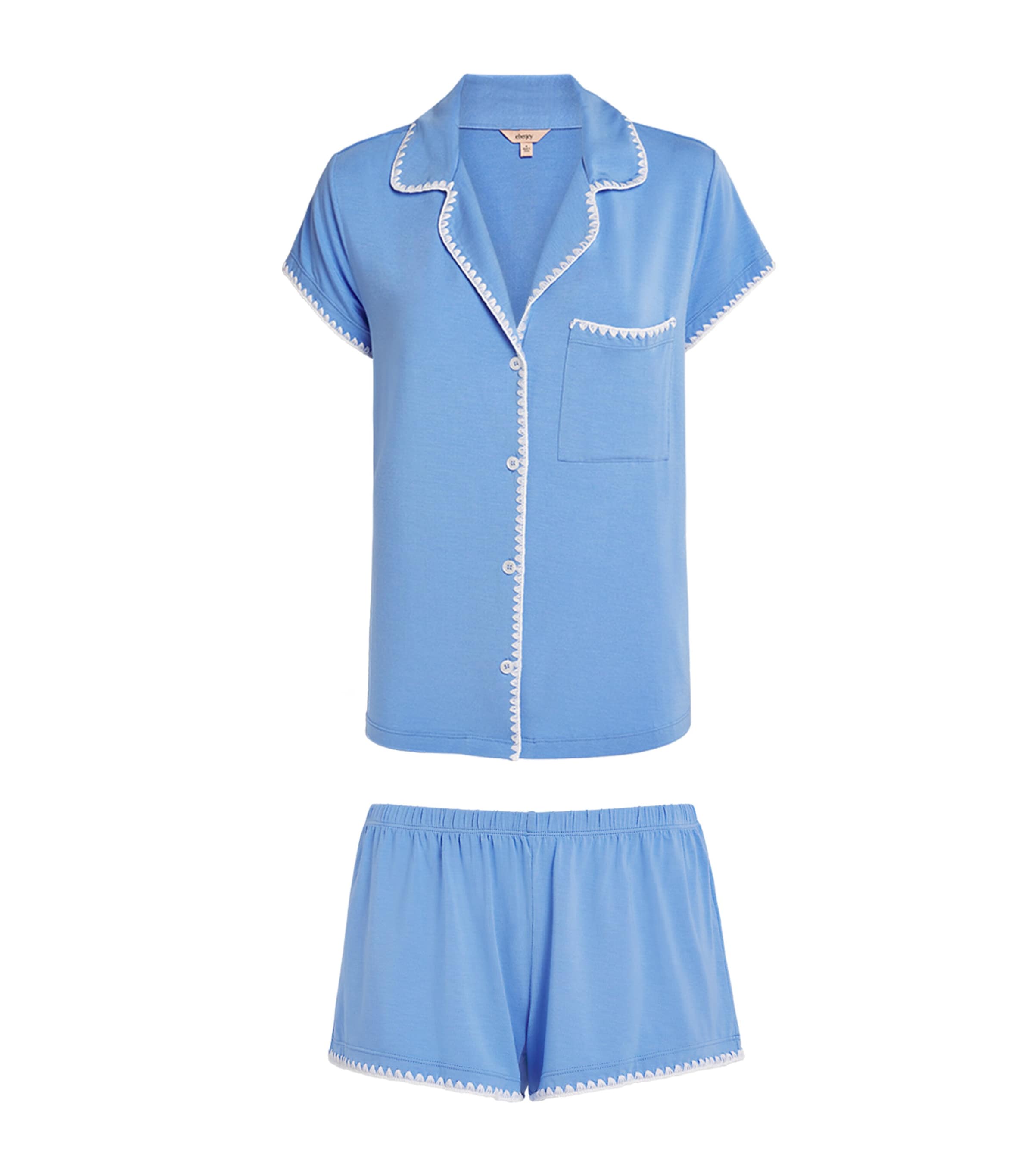 Eberjey Frida Short Pyjama Set In Blue