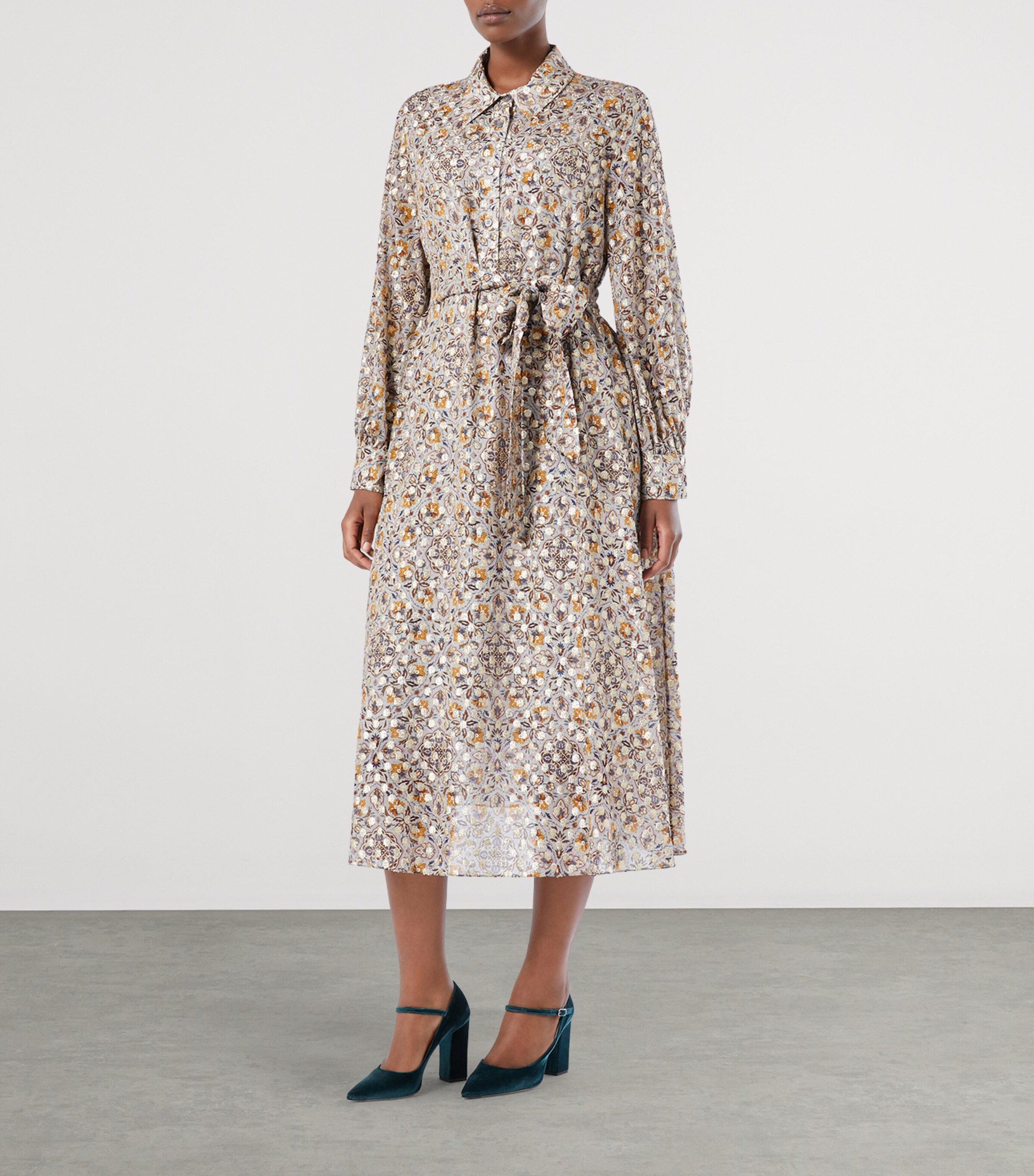 Printed Larix Midi Dress MAKE UP NUDE Image 2