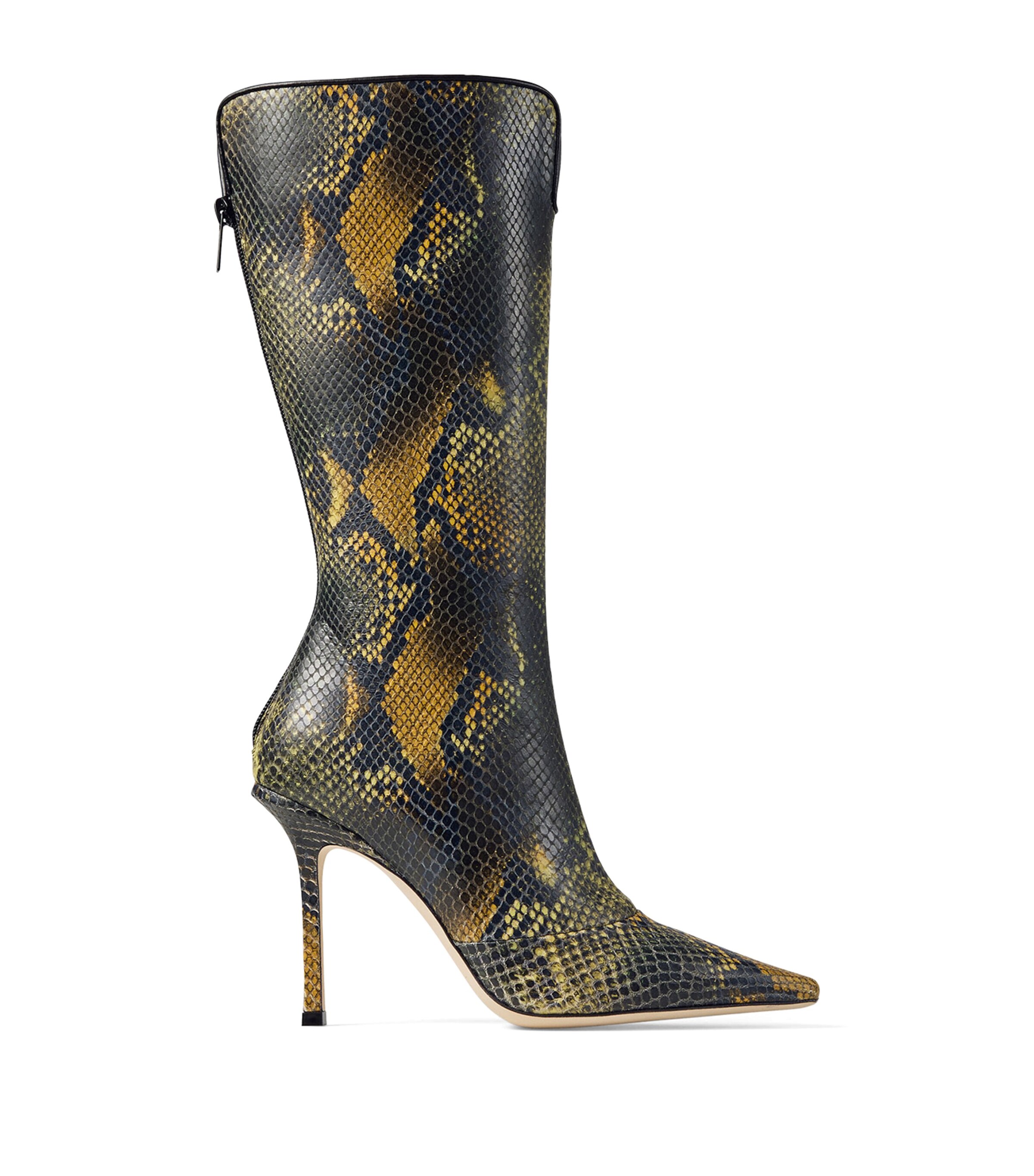 Jimmy Choo Multi Archive Collection: Python Print Boots | Harrods UK
