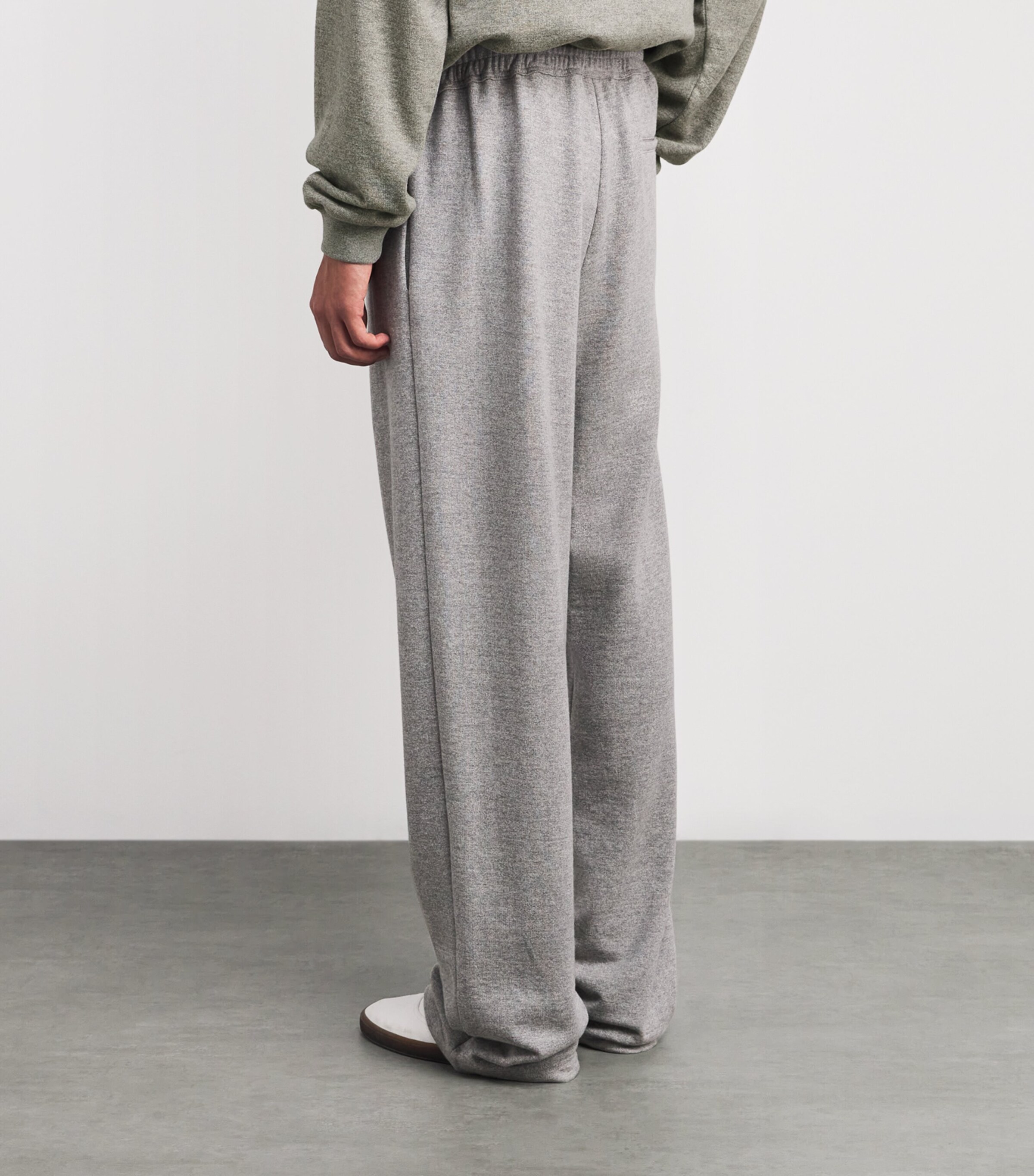 The Row Grey Quain Cotton-Cashmere Sweatpants | Harrods US