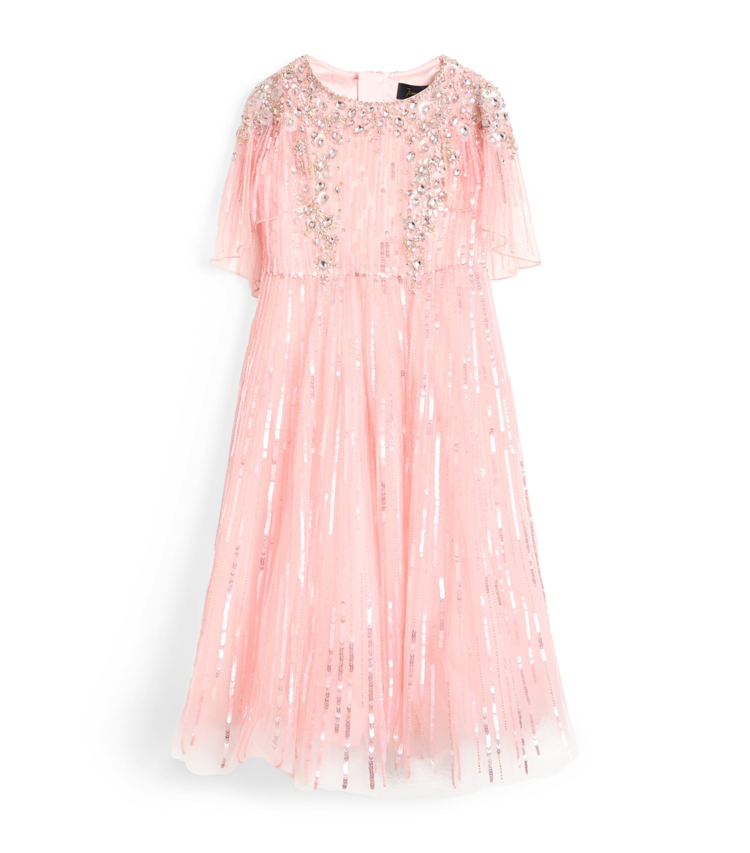 Jenny Packham Kids Embellished Clover Dress (6 Years-14 Years) Bunny Image 1