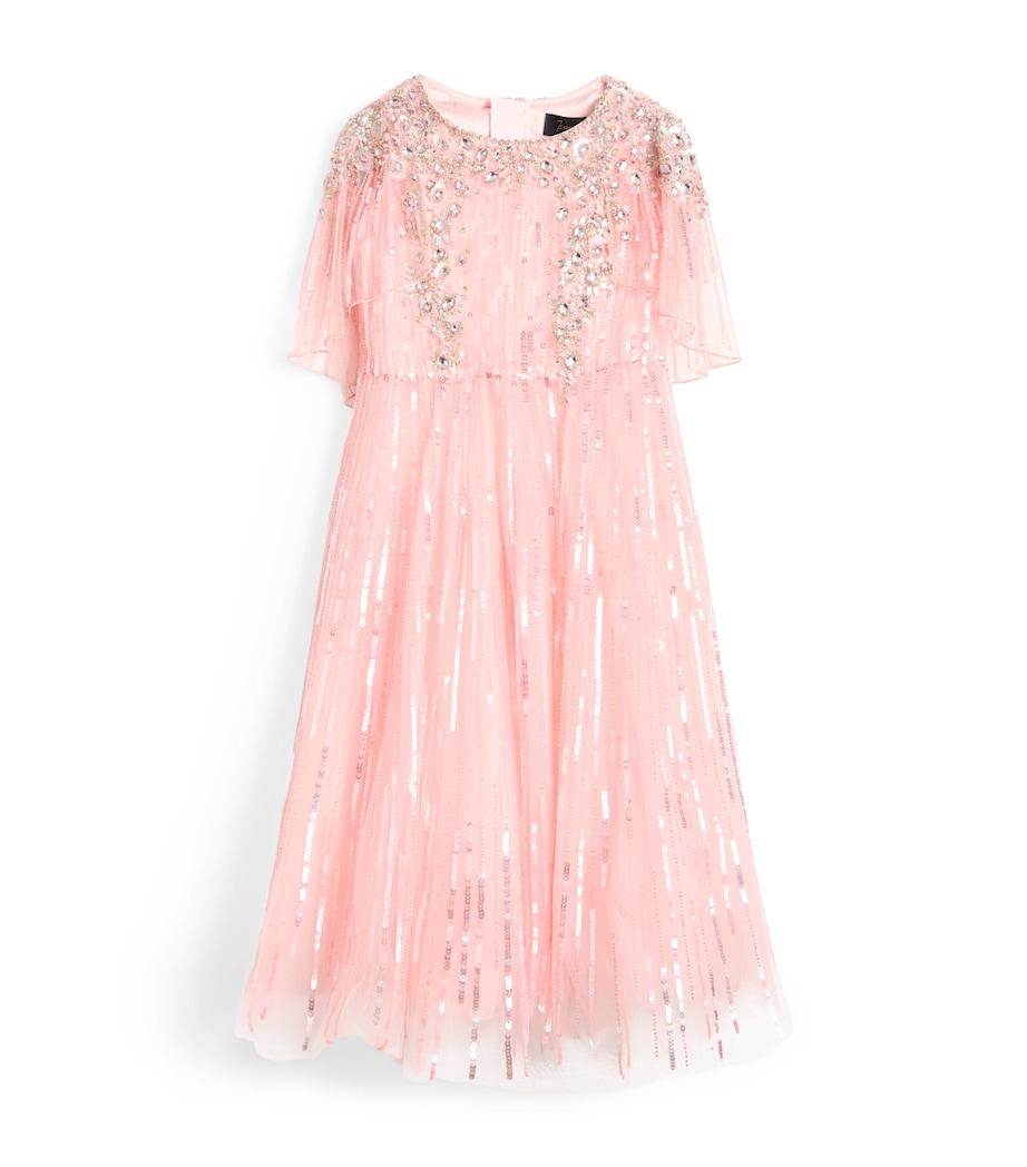 Jenny Packham Kids Embellished Clover Dress (6 Years-14 Years) Bunny Image 1