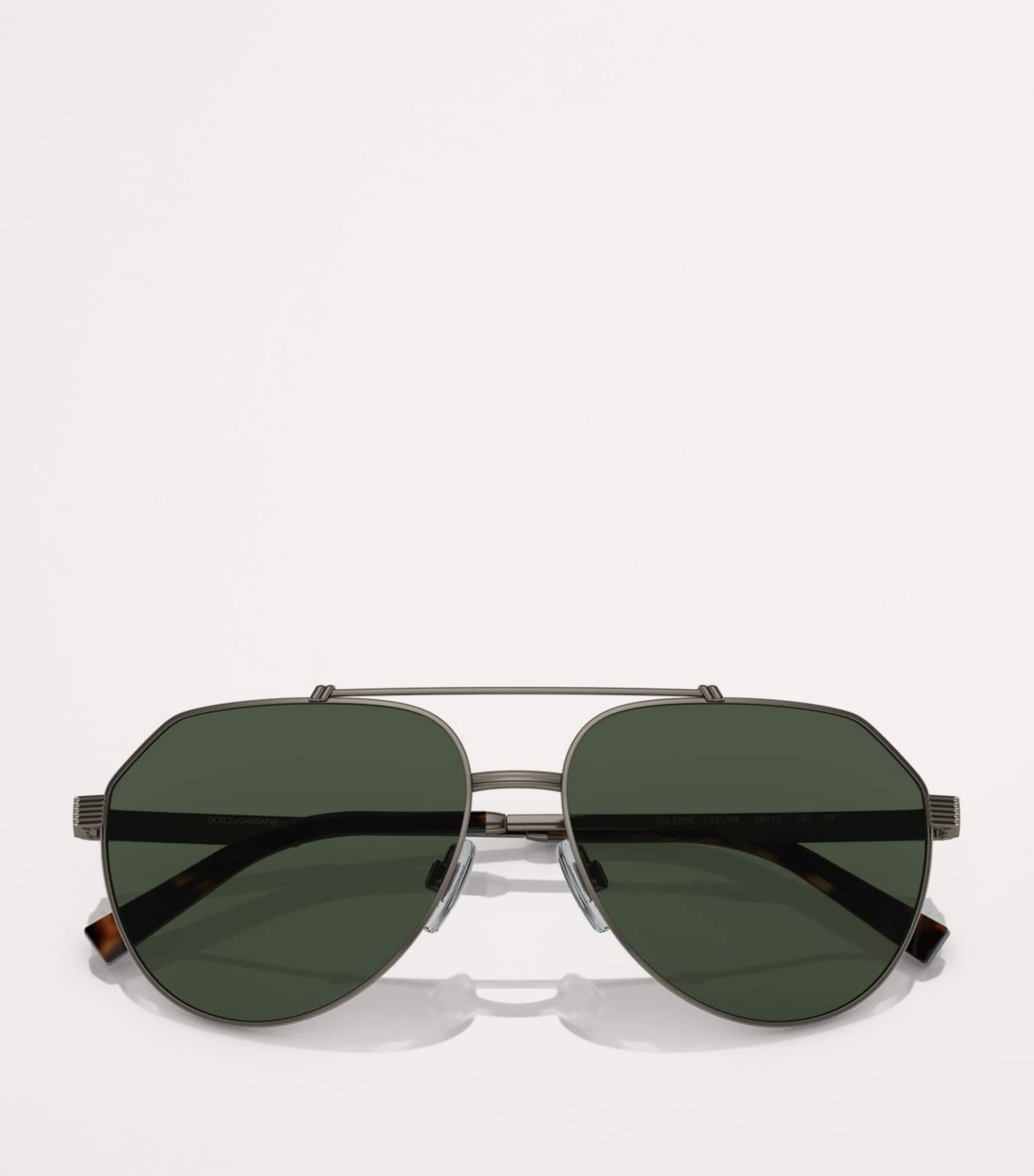 Dolce&Gabbana Metal Aviator Sunglasses Image 5
