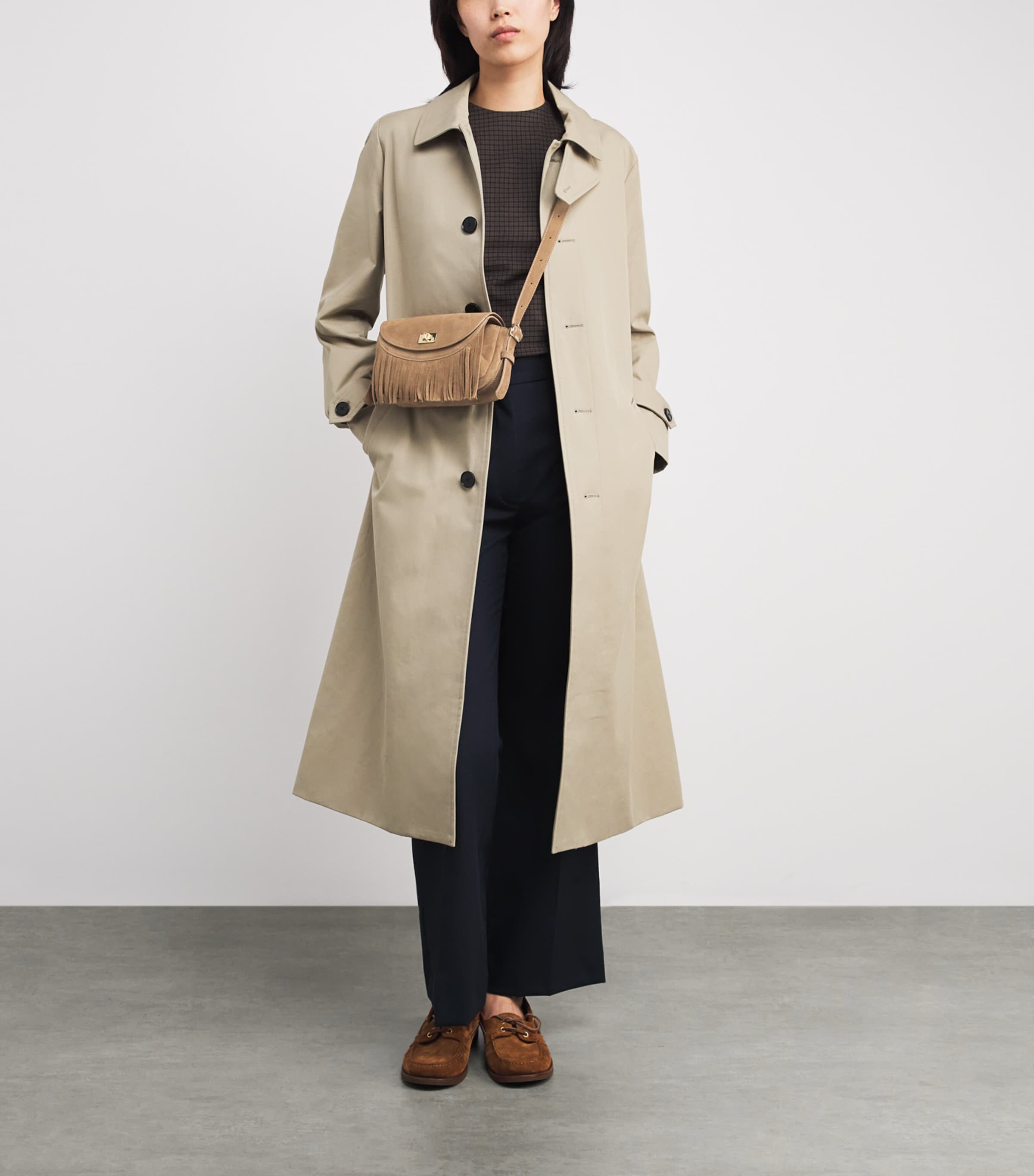 Small Suede Le Mambo Cross-Body Bag CARAMEL Image 4