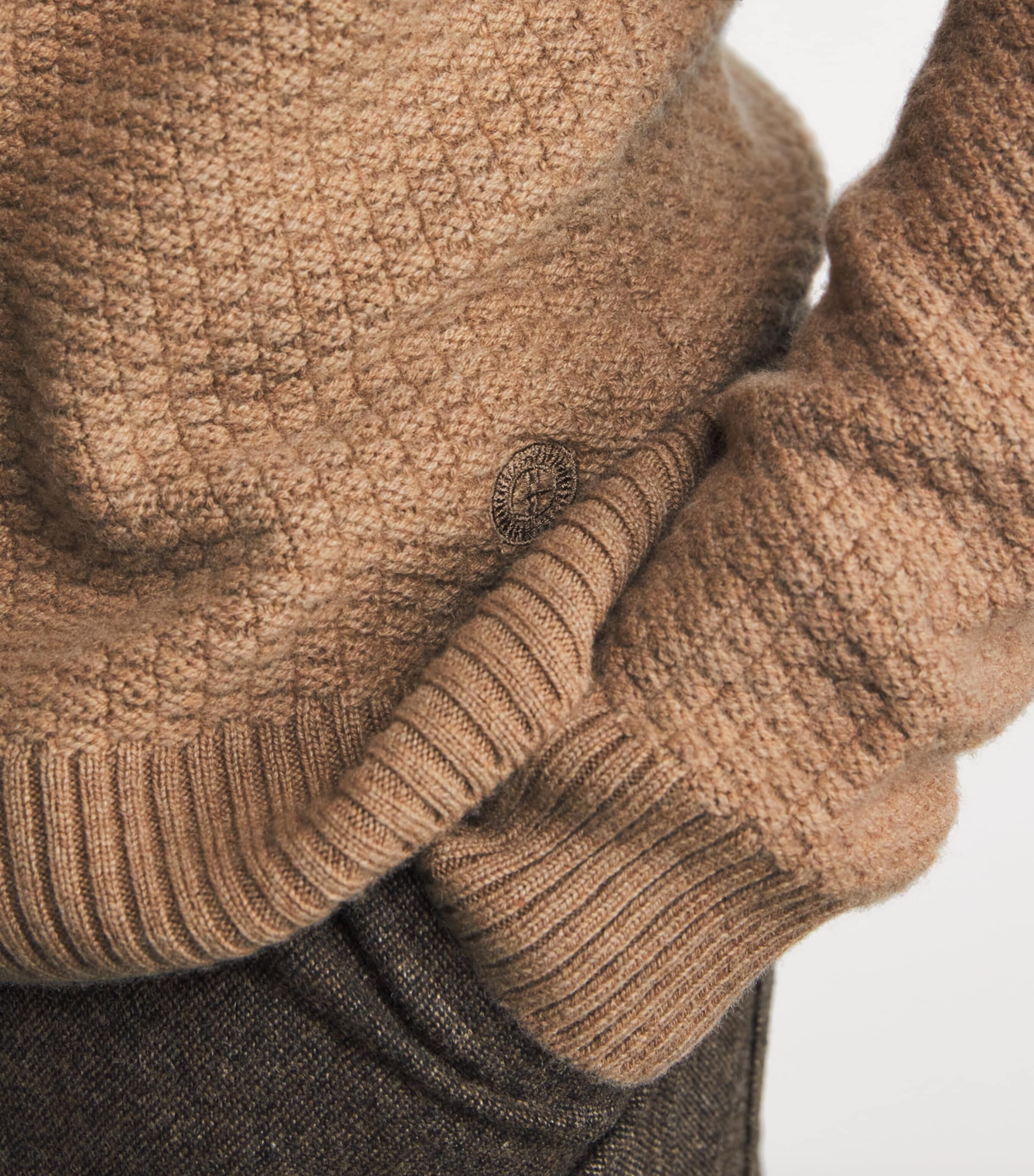Cashmere Textured Sweater LLAMA Image 6