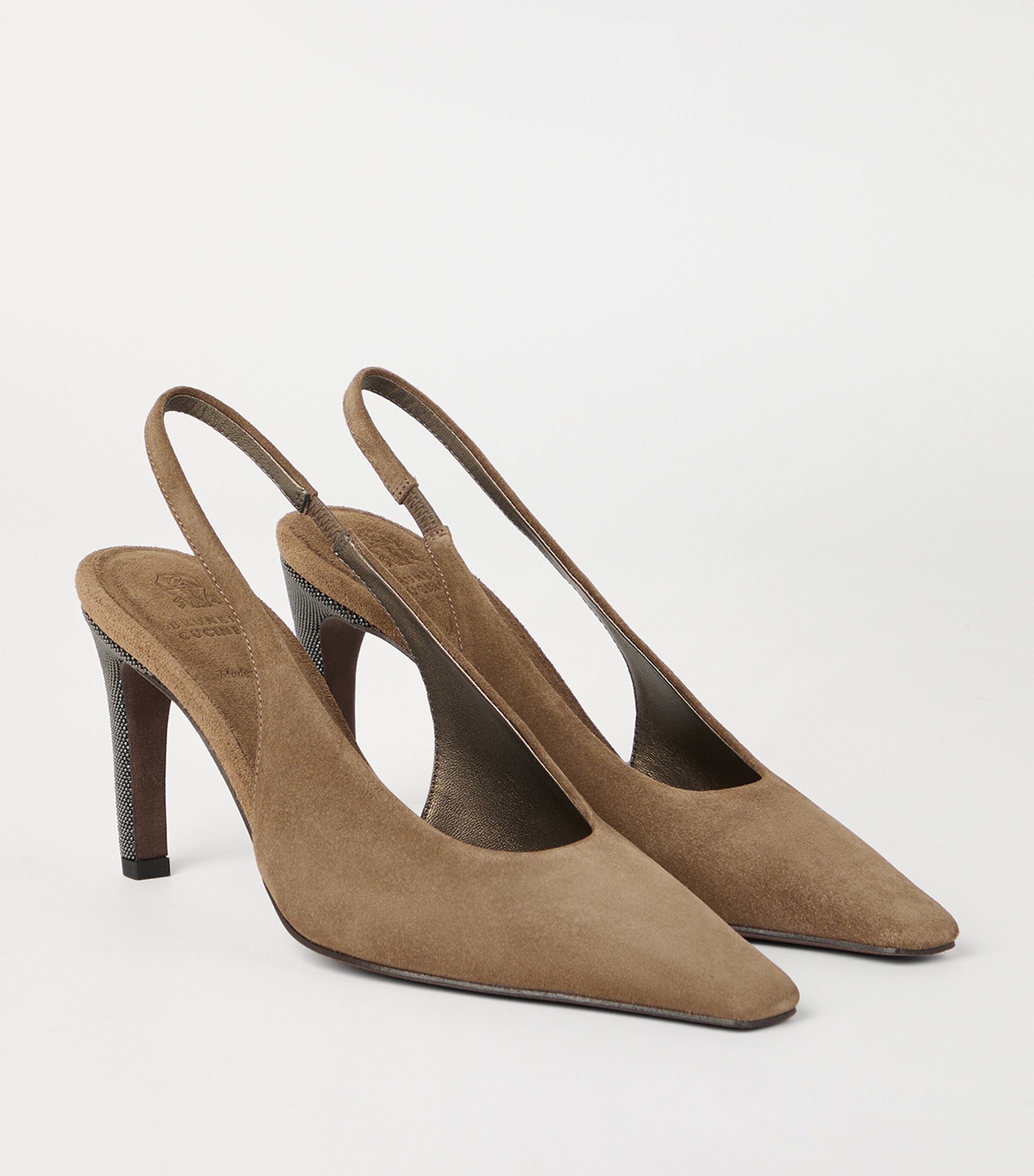 Suede City Slingback Heels 80 C7495 Image 3