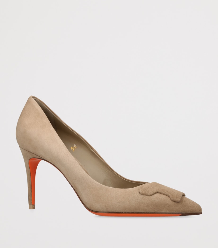 Suede Sibille Pumps 85 MID BROWN Image 3