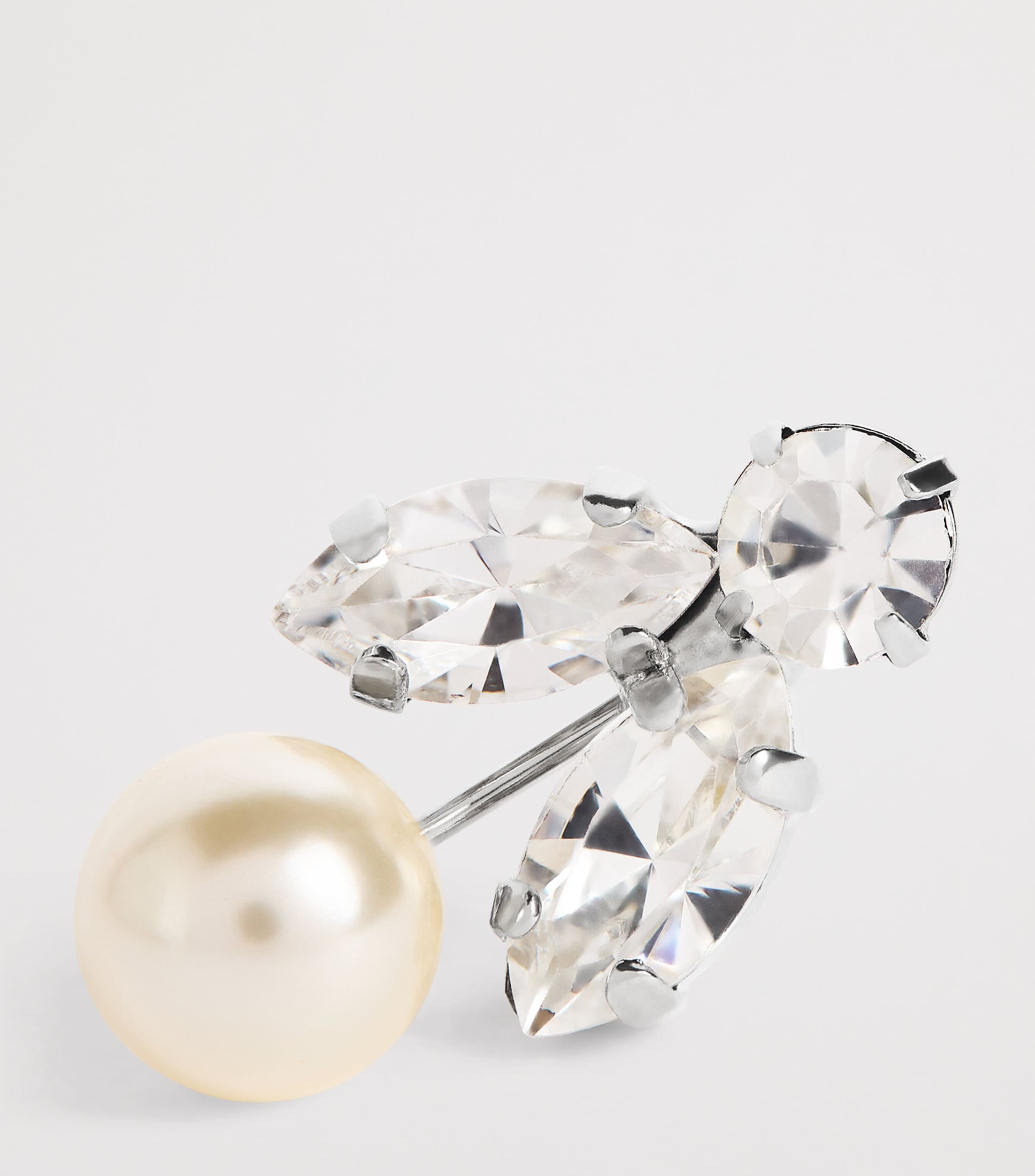 Jennifer Behr Embellished Crystal Pearl Kaide Earrings Crystal Pearl Image 5