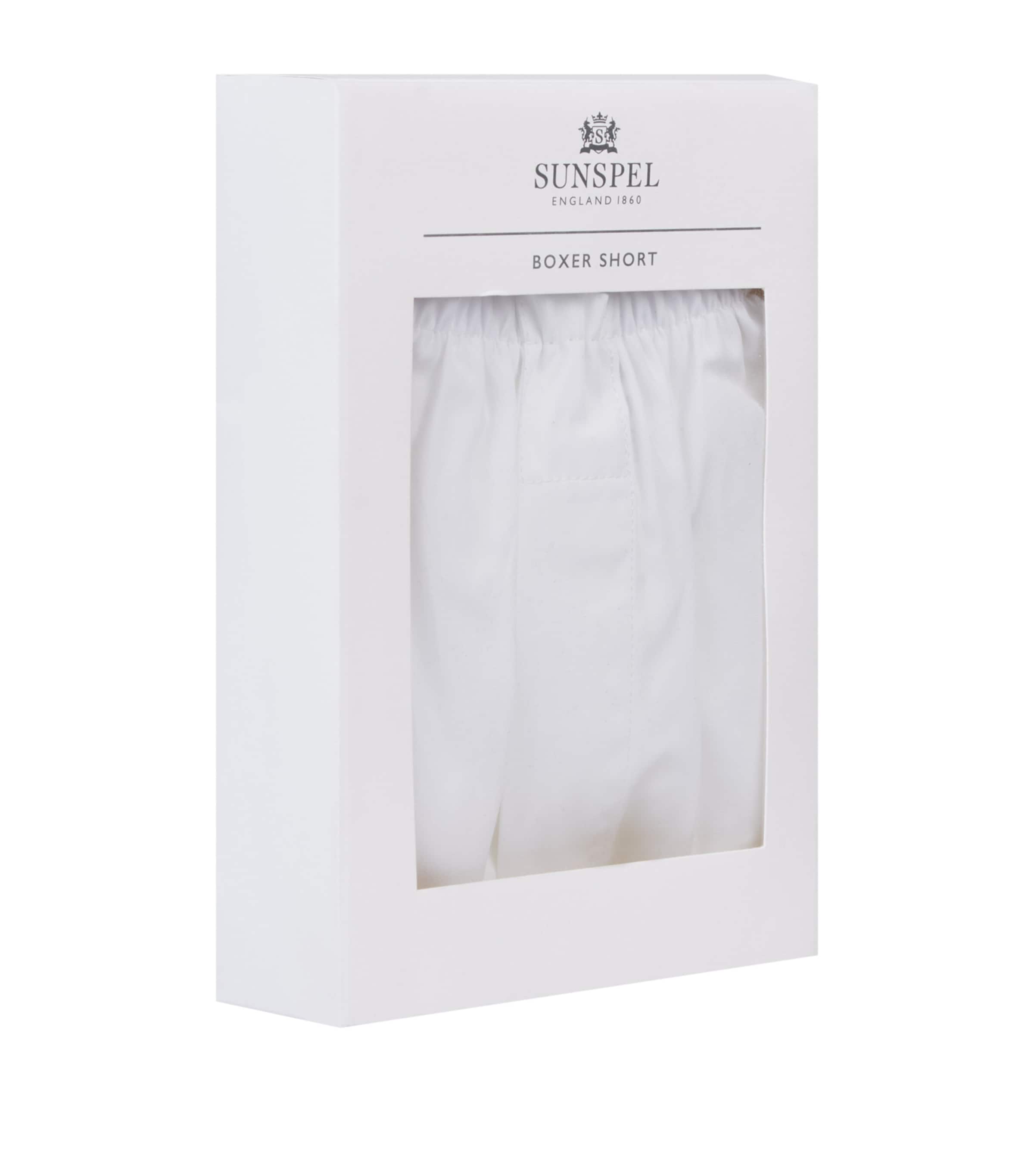 Cotton Boxer Shorts WHITE Image 3