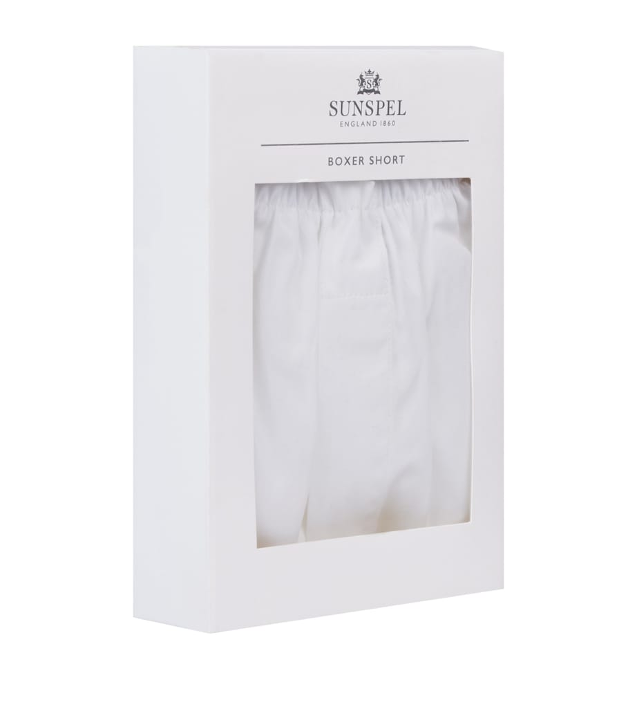 Cotton Boxer Shorts WHITE Image 3