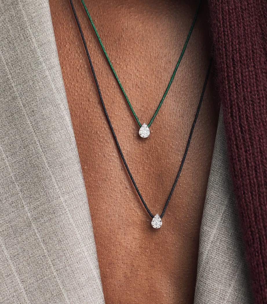 Persée White Gold and Diamond Floating Necklace White Gold Image 2