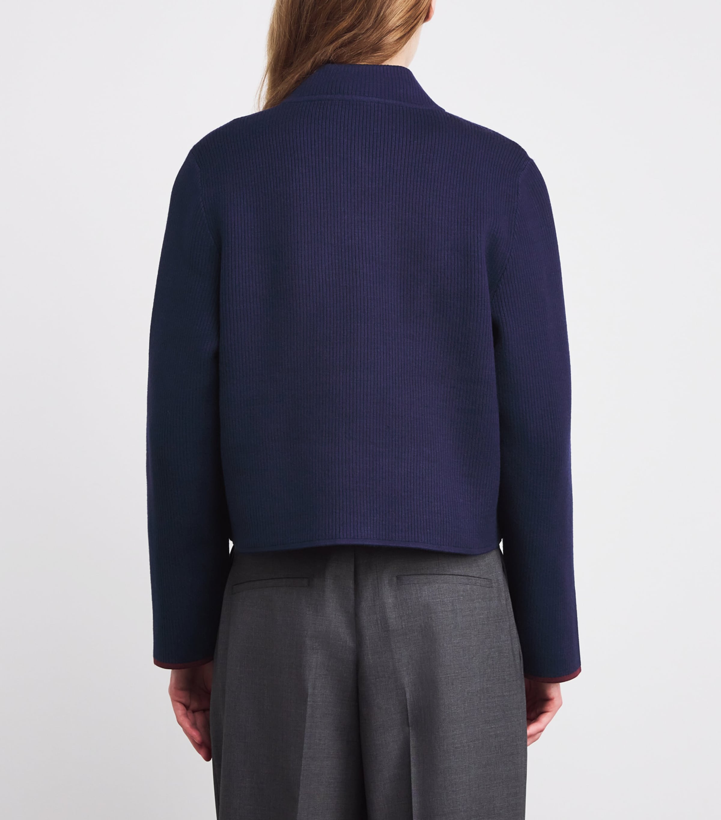 Two-Tone Cardigan DUAL-COLOR Image 4