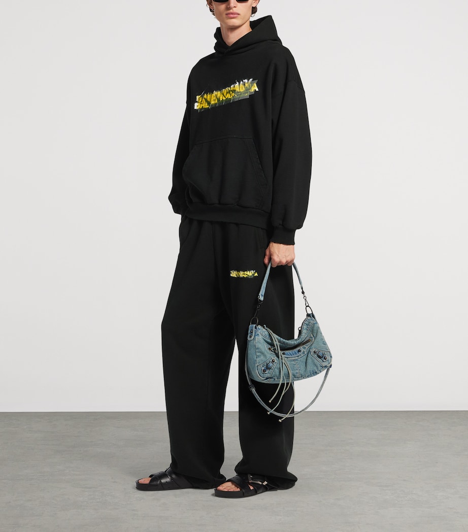 Balenciaga Mens Cotton Messy Spray Hoodie Image 2