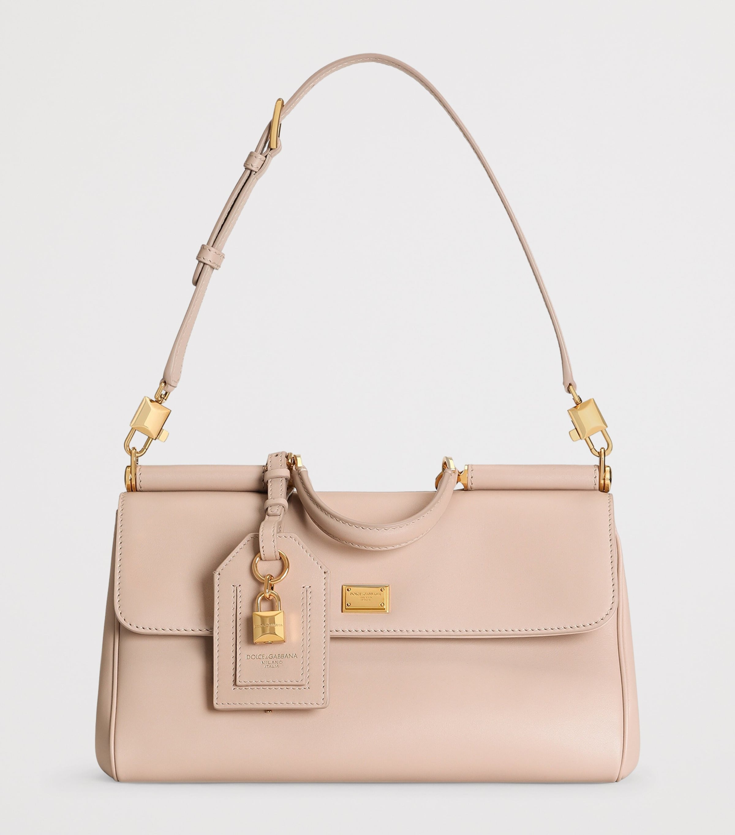 Plongé Calfskin My Sicily Top-Handle Bag 80095-NUDE 1 Image 2