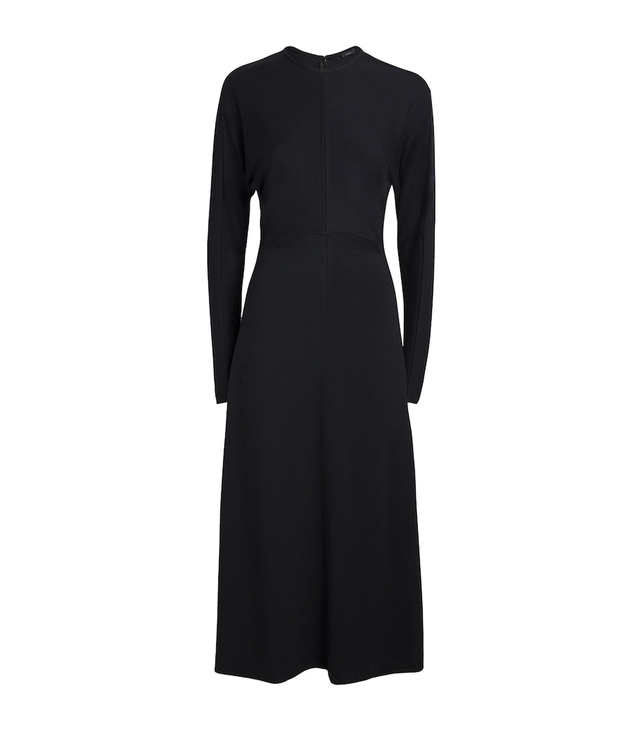 Jersey Midi Dress BLACK Image 1